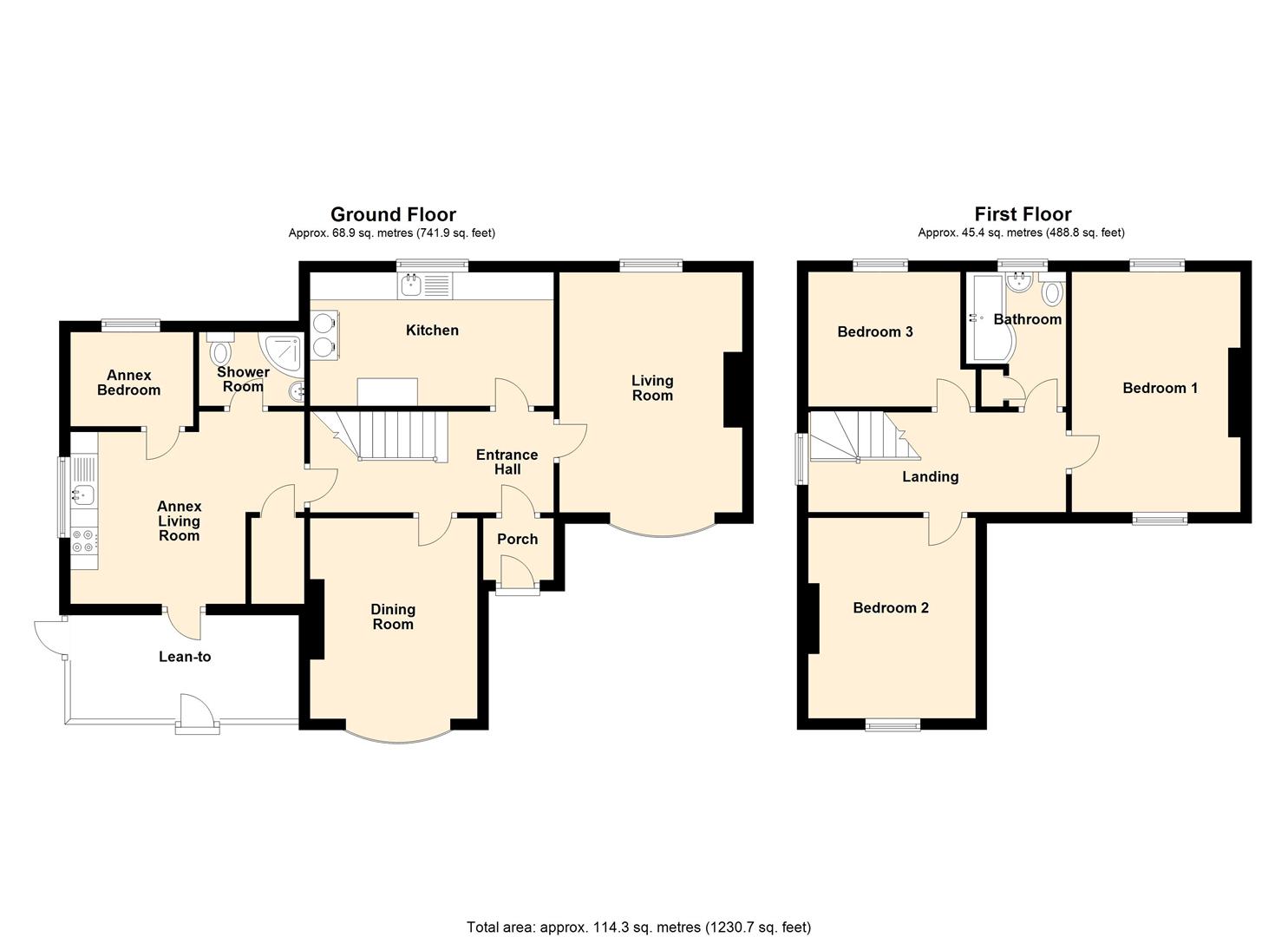 4 bed detached house for sale in Burton Wood, Hereford - Property floorplan