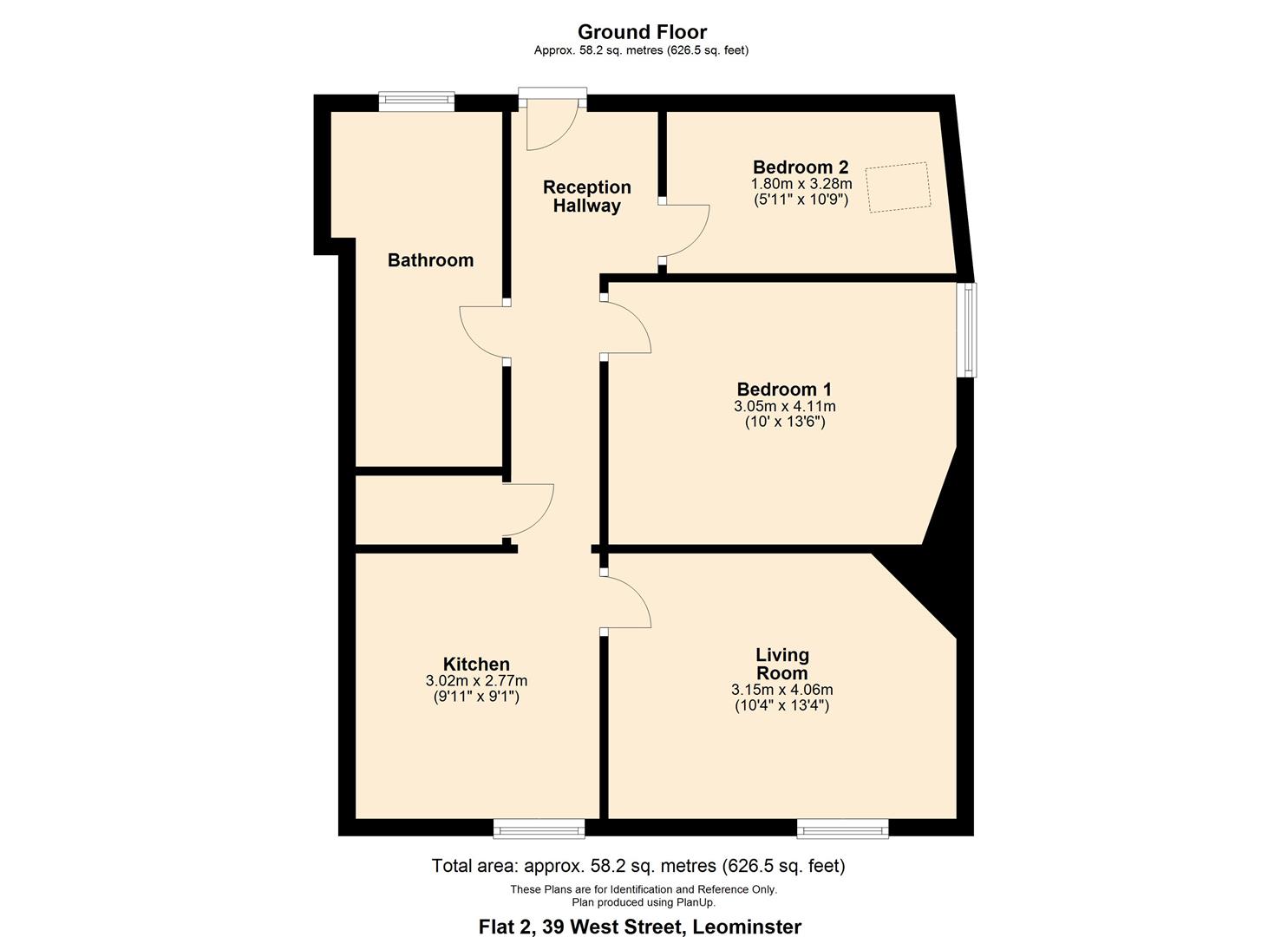 2 bed commercial property for sale in West Street, Herefordshire - Property floorplan