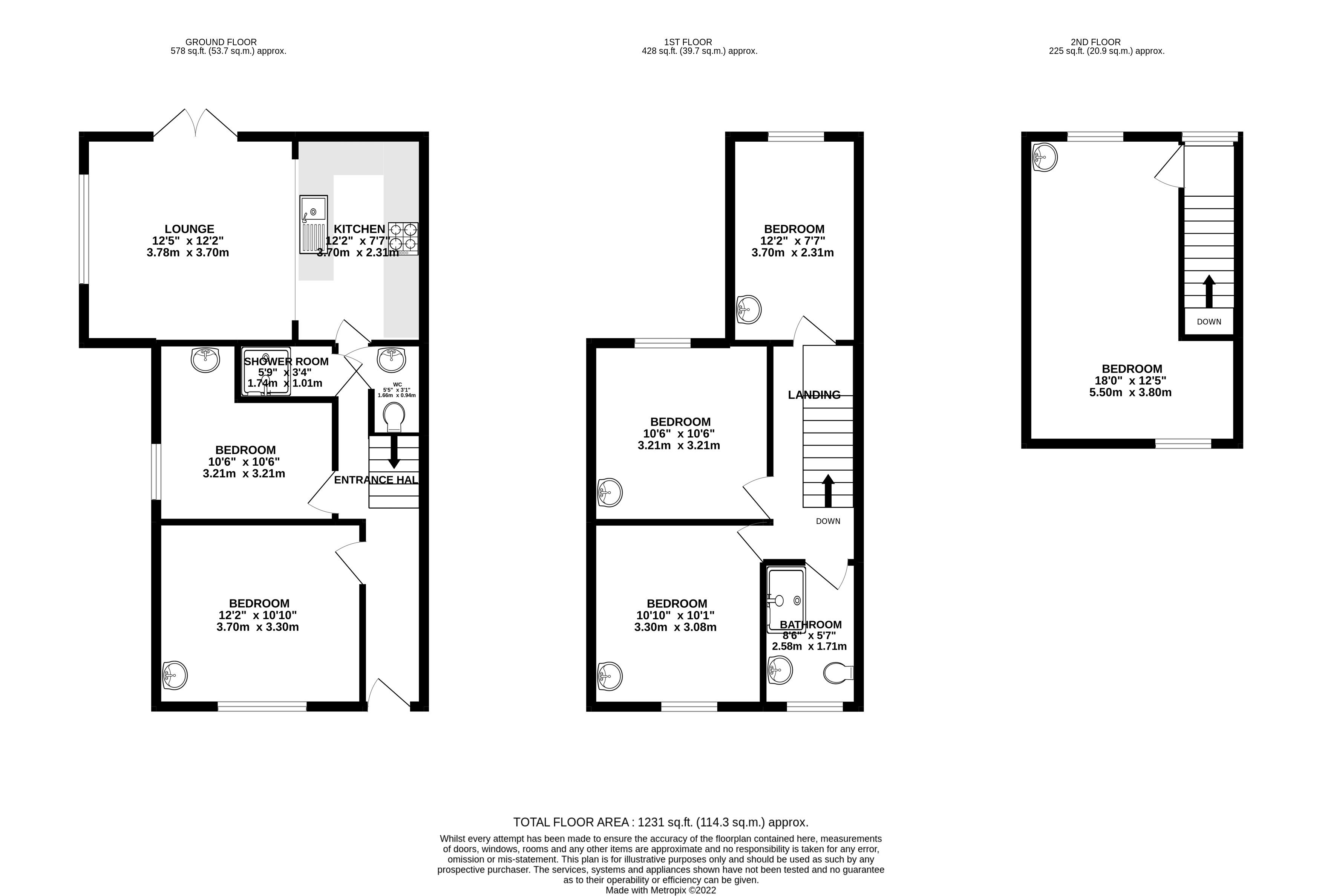 6 bed house to rent in Wycliffe Road, Bournemouth - Property floorplan