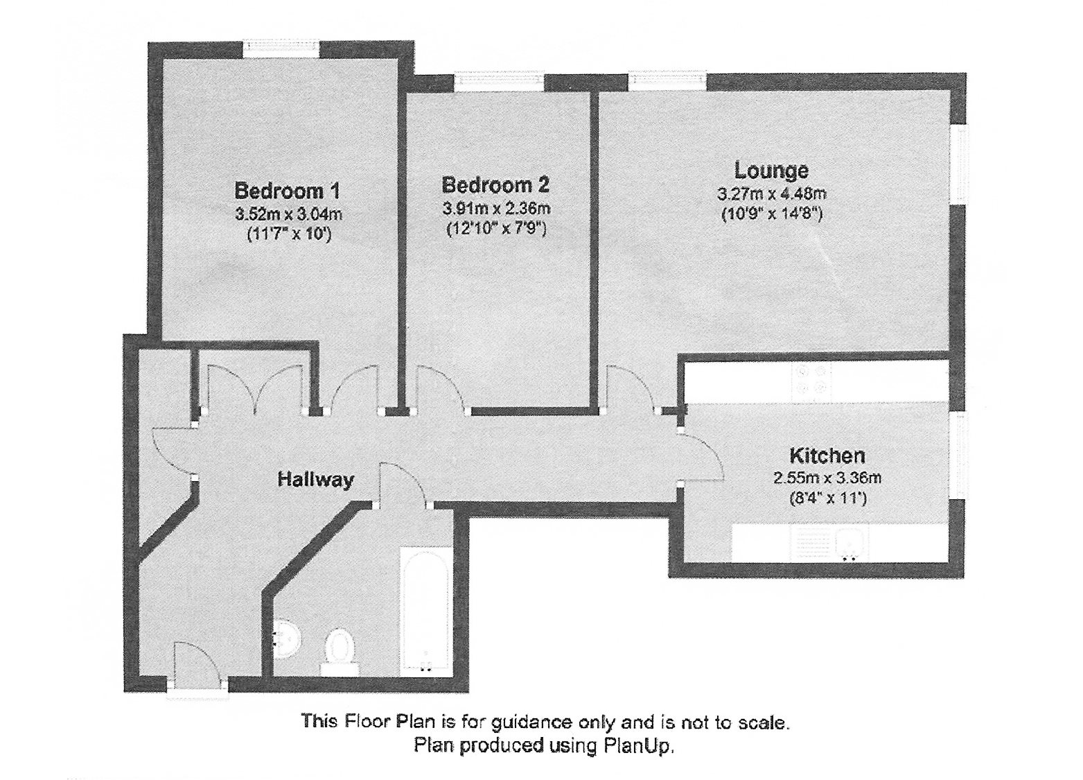 2 bed flat to rent in St Johns Road, Bournemouth - Property floorplan