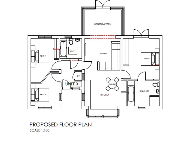 3 bed bungalow to rent in Farrer Estate, Wareham - Property floorplan