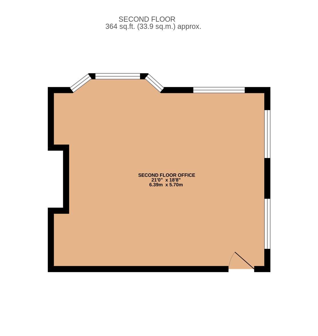 1 bed to rent in Yelverton Road, Bournemouth - Property floorplan