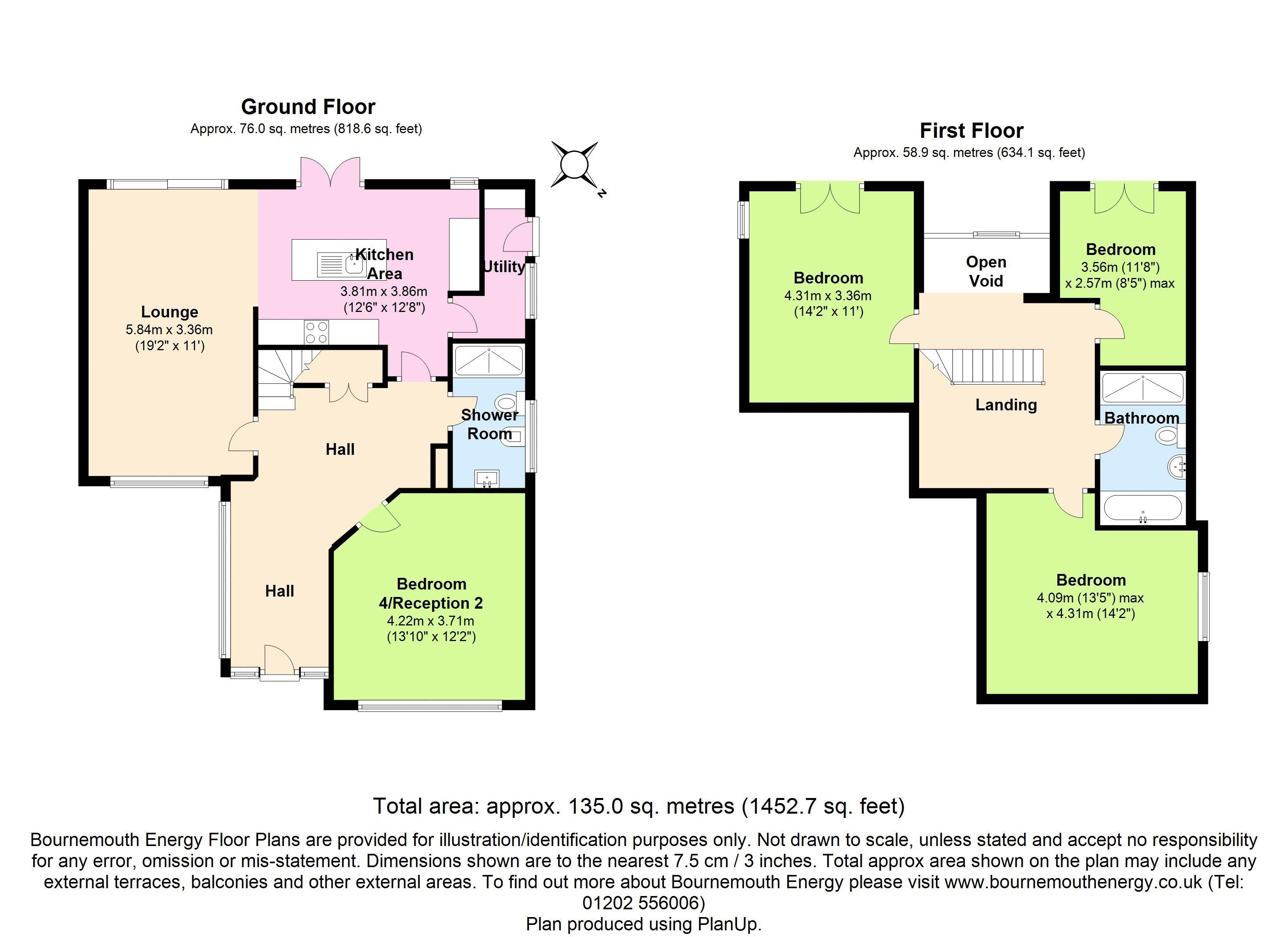 4 bed bungalow to rent in Knole Gardens - Property floorplan