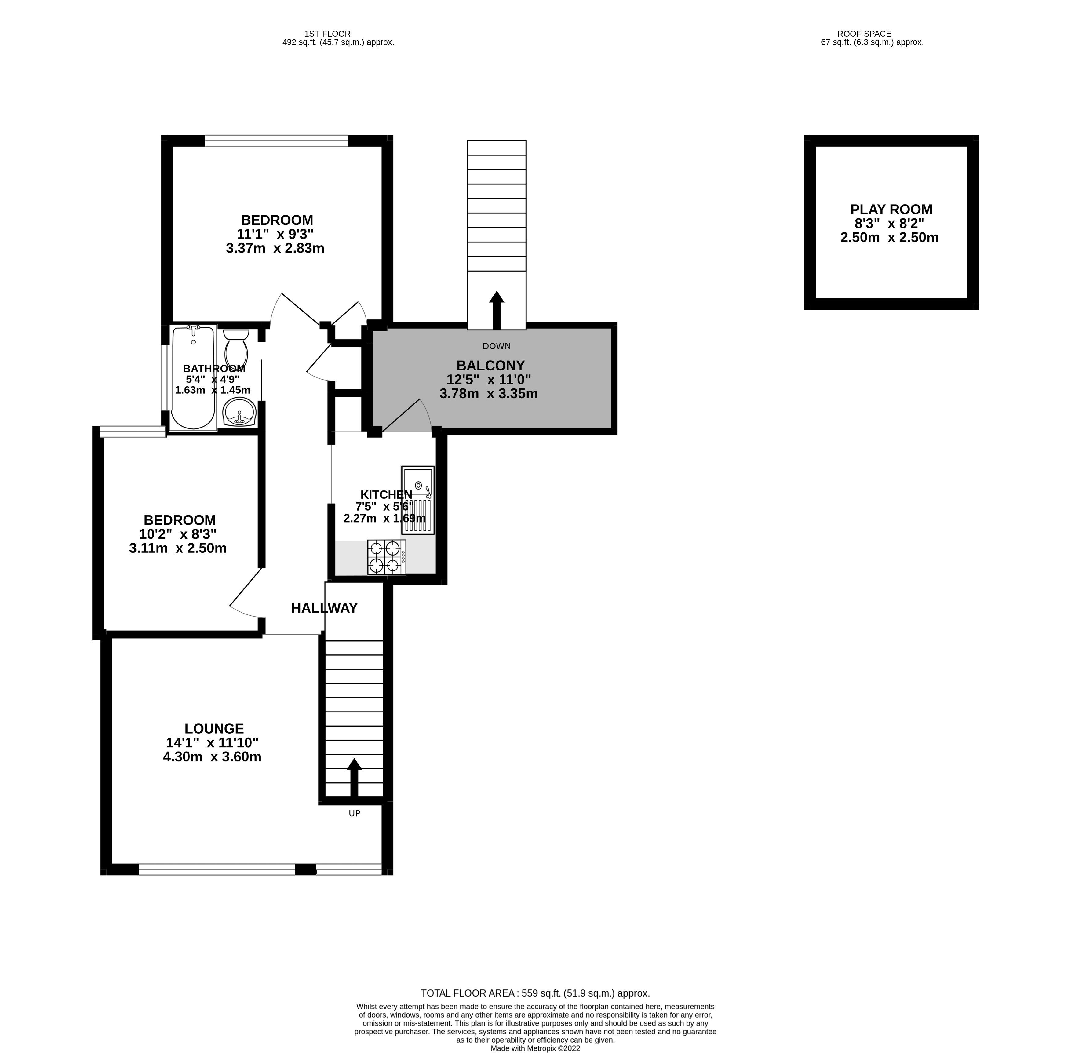 2 bed flat to rent in Malvern Road, Bournemouth - Property floorplan