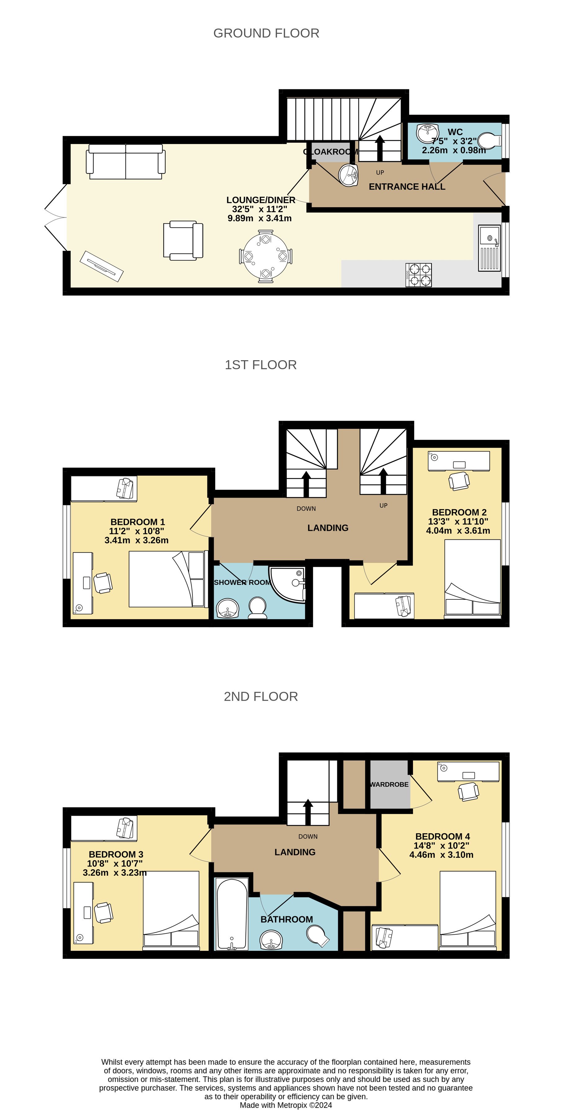 4 bed house for sale in Portchester Place, Bournemouth - Property floorplan