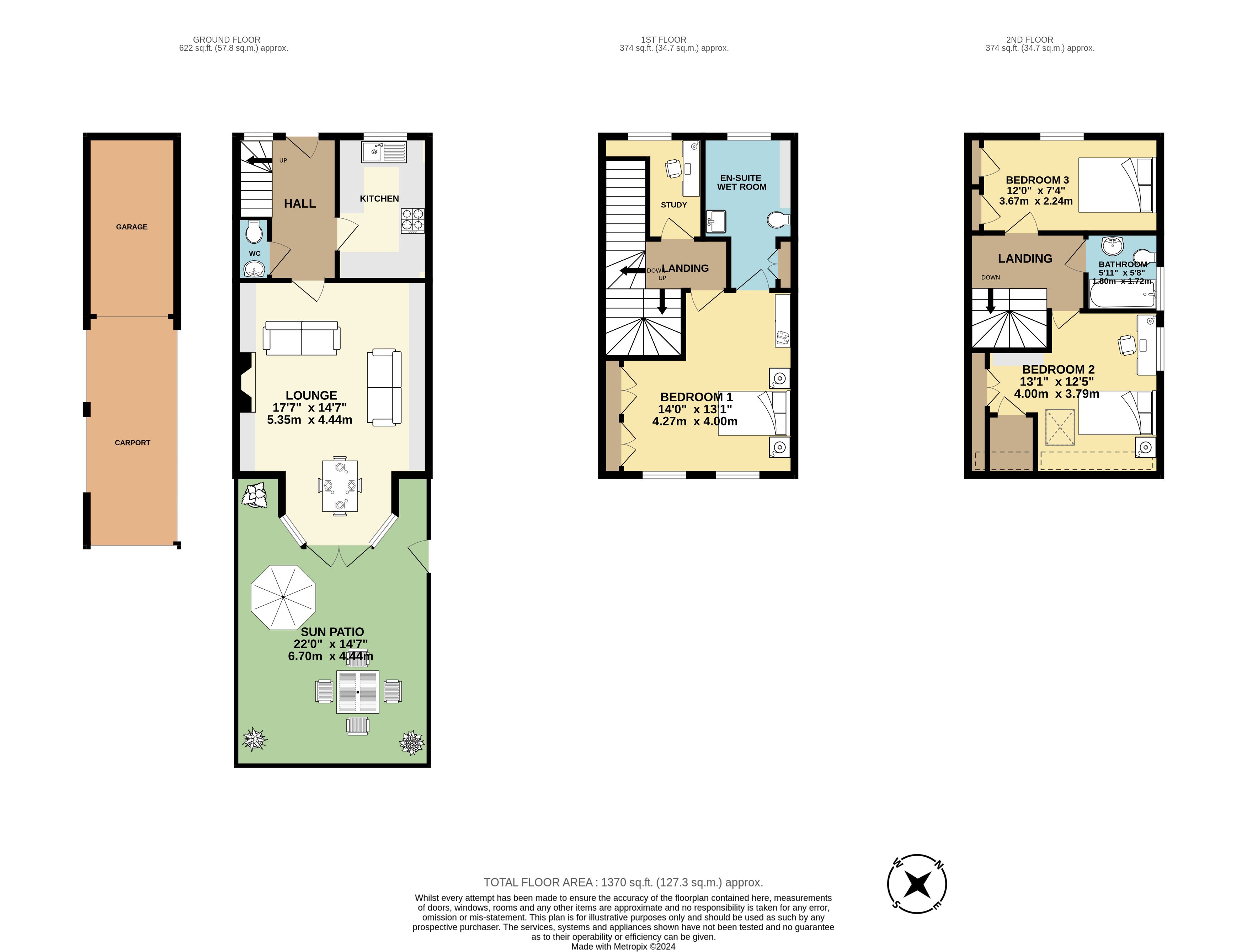 3 bed semi-detached house for sale in St Winifreds Road, Bournemouth - Property floorplan