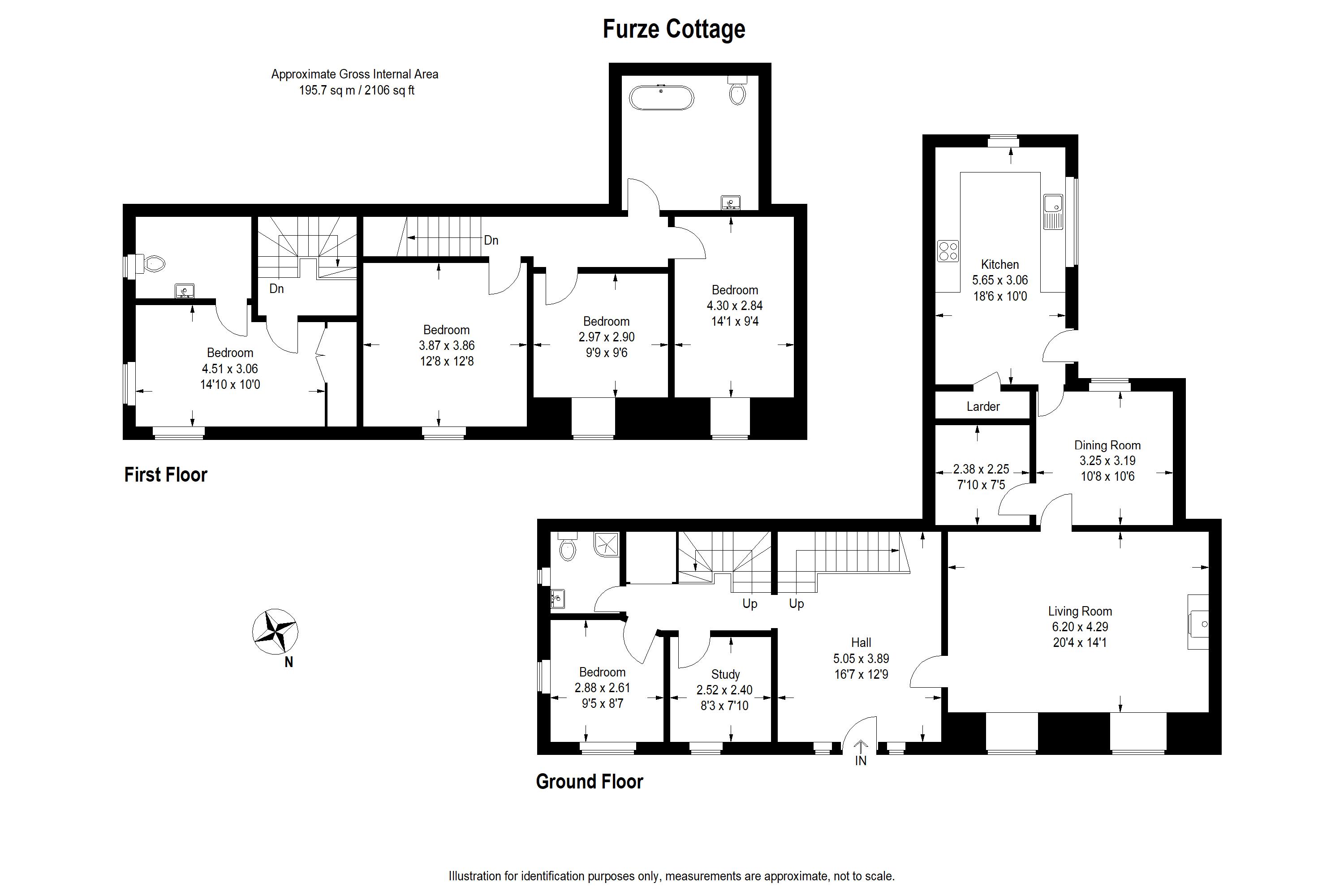 4 bed cottage for sale in Parsons Lane, Exeter - Property floorplan