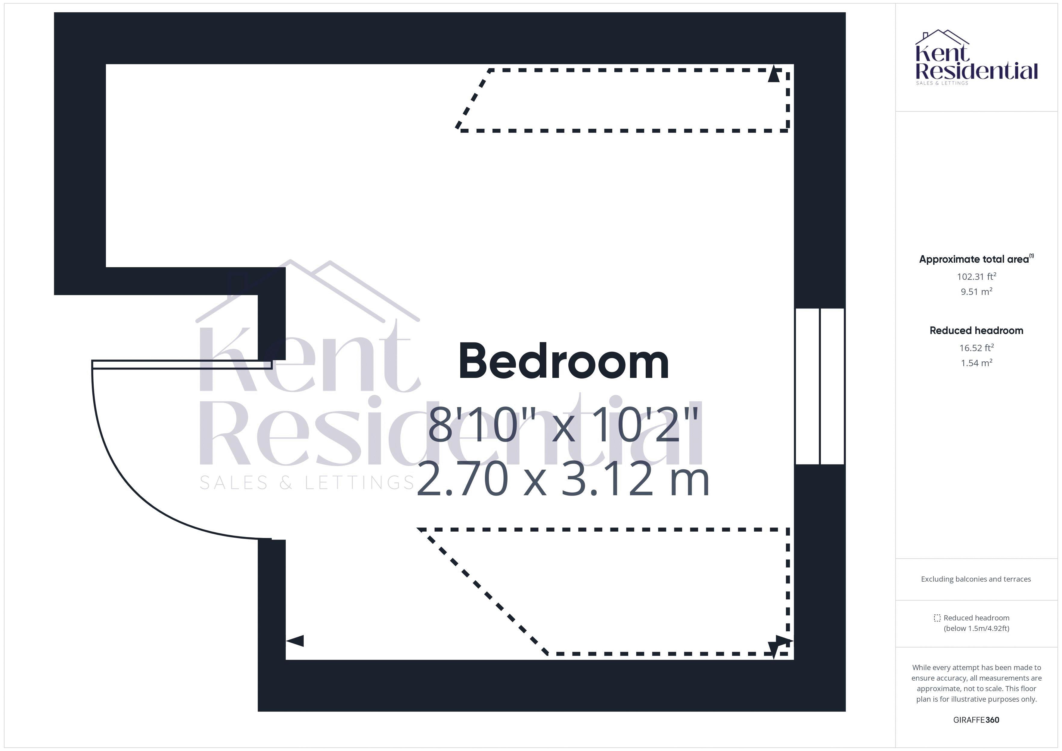 1 bed to rent in Nelsons Yard, Maidstone - Property floorplan