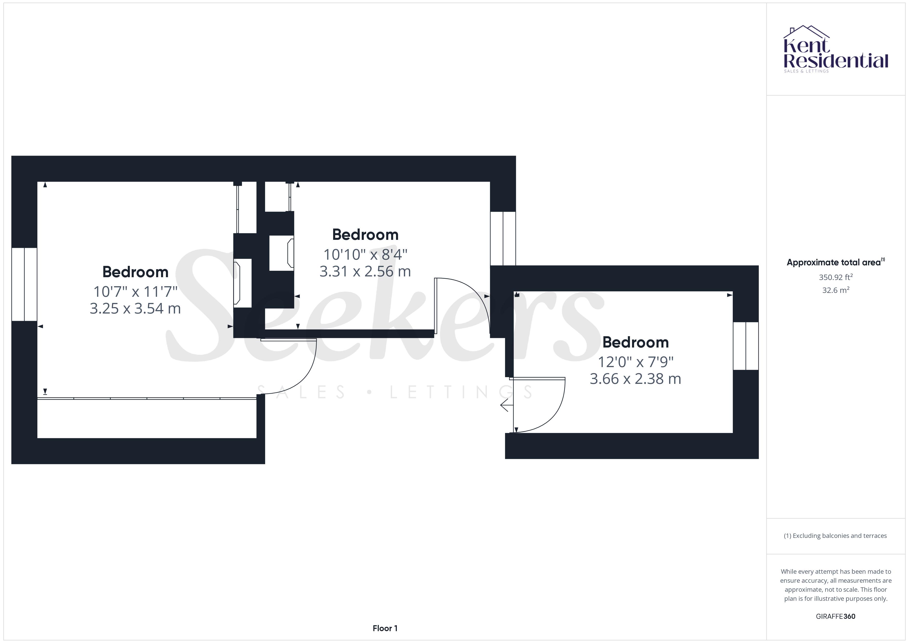 3 bed house for sale in Horsley Road, Rochester - Property floorplan