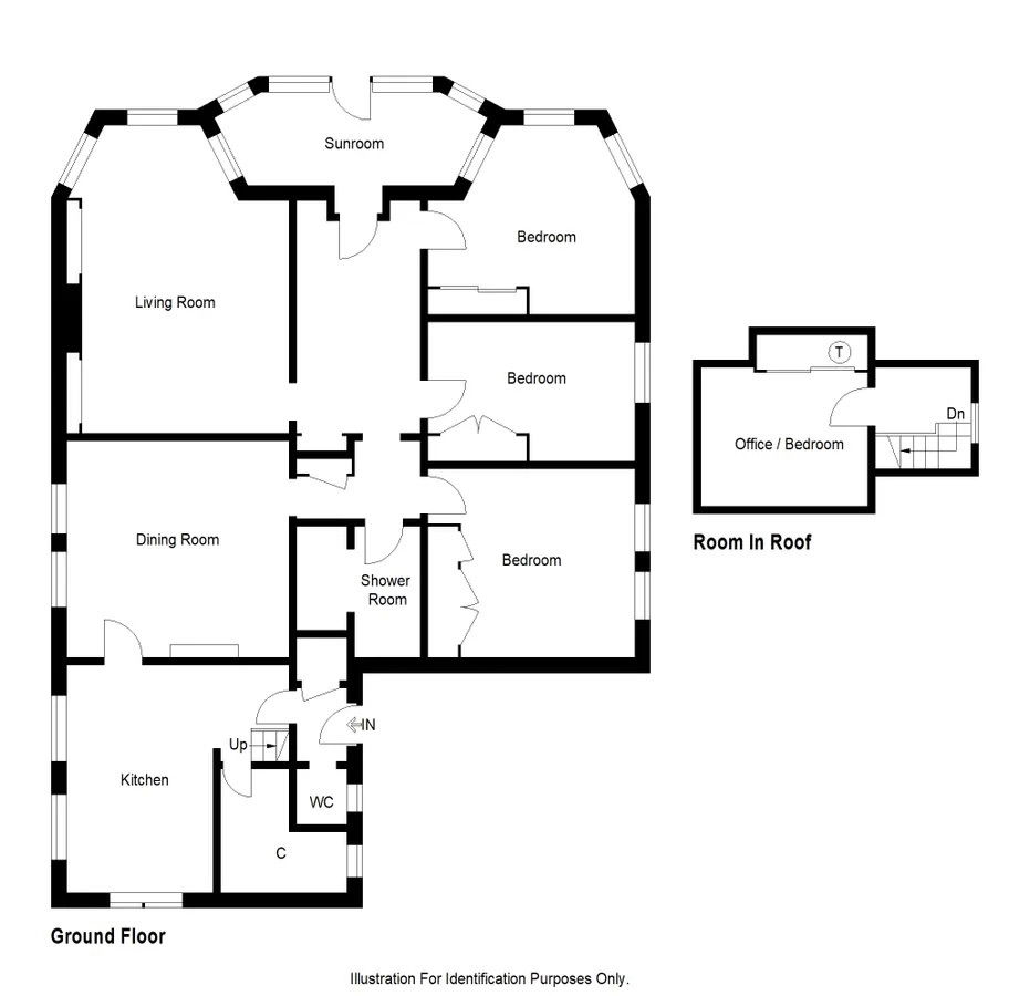 4 bed ground floor flat for sale in Perth Road, Crieff - Property floorplan