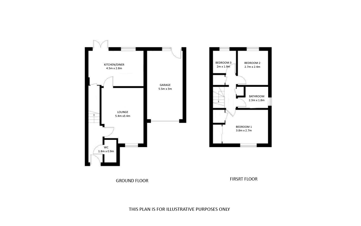 3 bed semi-detached house for sale in Provost Mains, Perth - Property floorplan