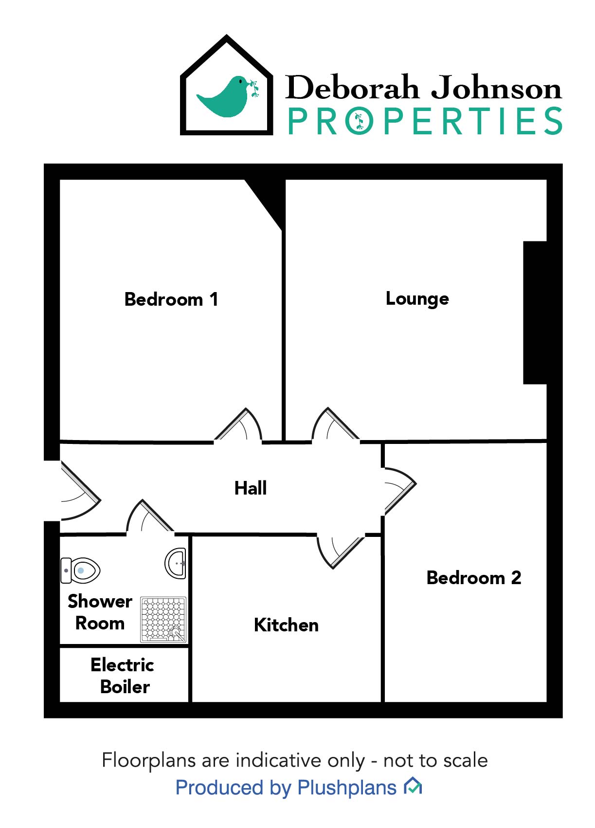 2 bed semi-detached bungalow for sale in Balmoral Avenue , Dumfries, DG1 3Bh - Property floorplan