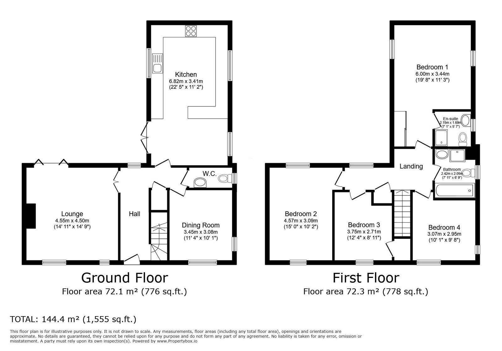 4 bed detached house for sale in Brooklands Avenue, Bedford - Property floorplan