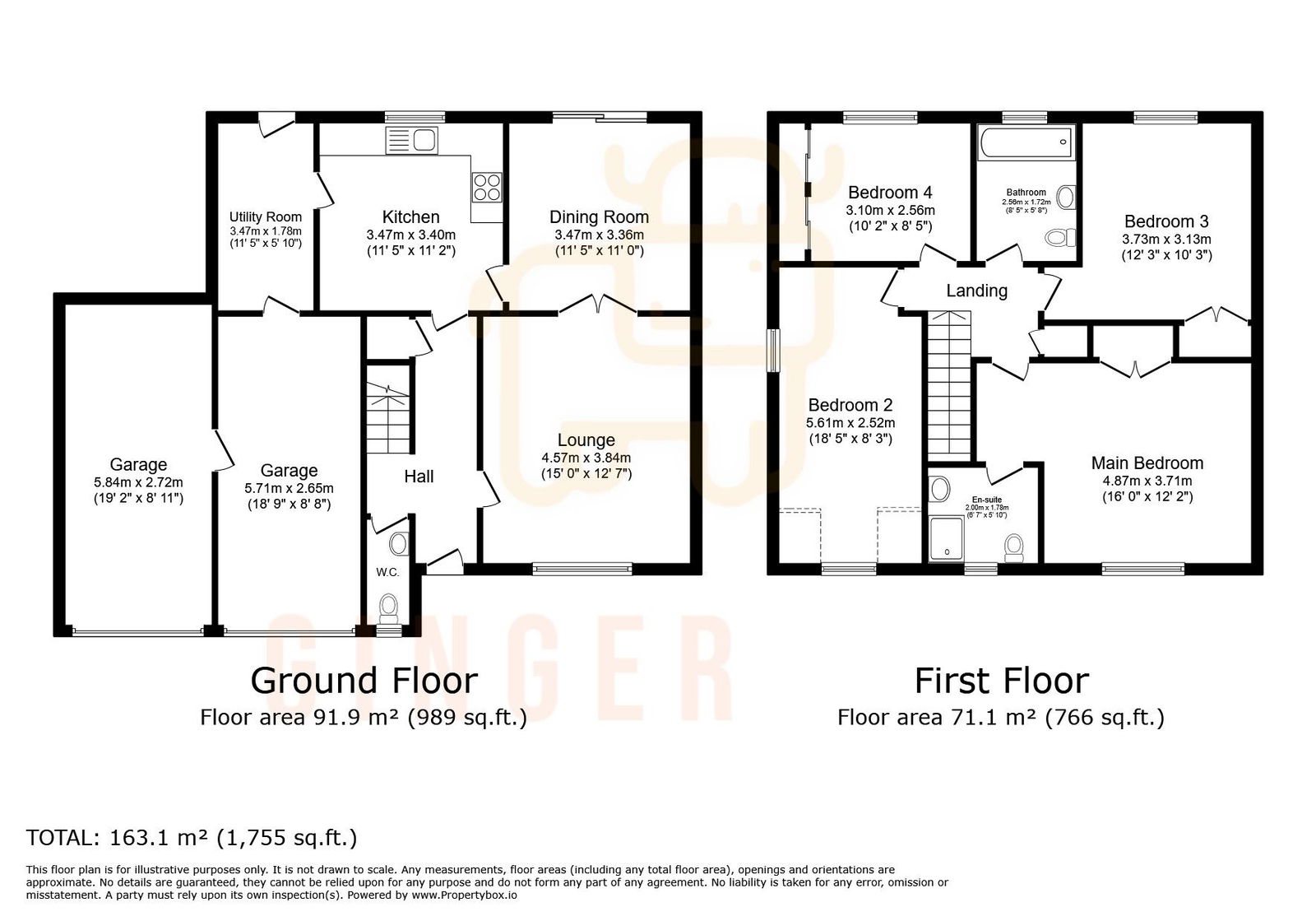 4 bed detached house for sale in Swimbridge Lane, Milton Keynes - Property floorplan