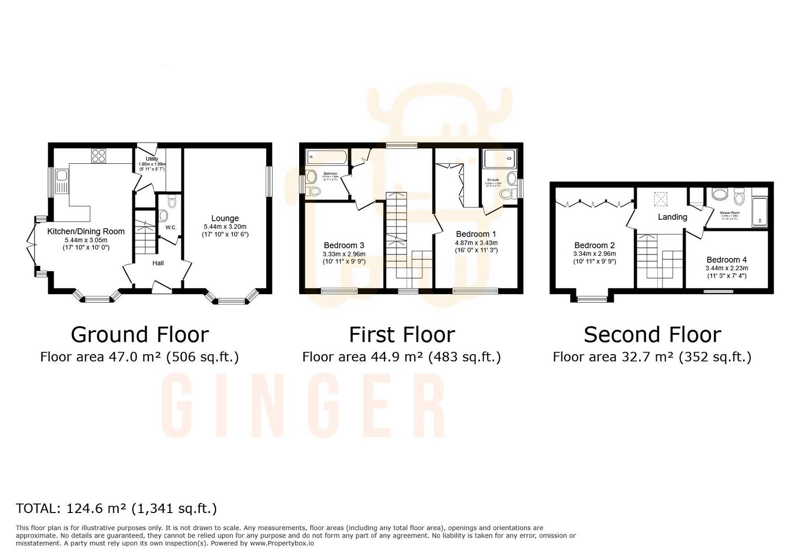 4 bed detached house for sale in Peregrine Way, Wixams - Property floorplan