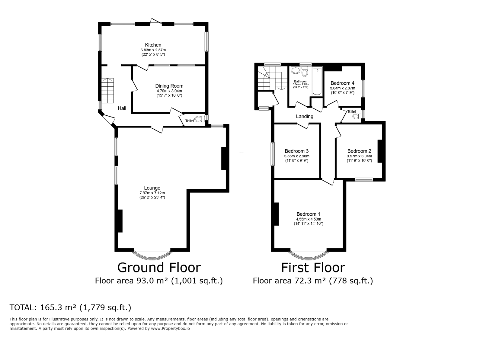 4 bed semi-detached house for sale in Cutcliffe Grove, Bedford - Property floorplan