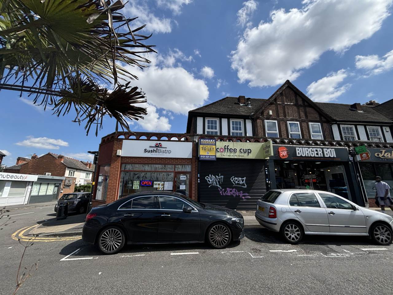 2 Bed First- Floor Flat on Wylde Green High street above the shops. The property is accessed by a rear gate off  Holifast Road, There is a small entrance hallway with the stairs leading to the accommodation. There is a large lounge  and there are two bedrooms of which one is a double and one is a single. The bathroom has a bath with shower above. The kitchen has a range of grey units and includes  washing machine, fridge and oven. Parking is on street parking only.
Deposit £950
Council tax Band A £1422.48 for 01/04/24-31/03/25