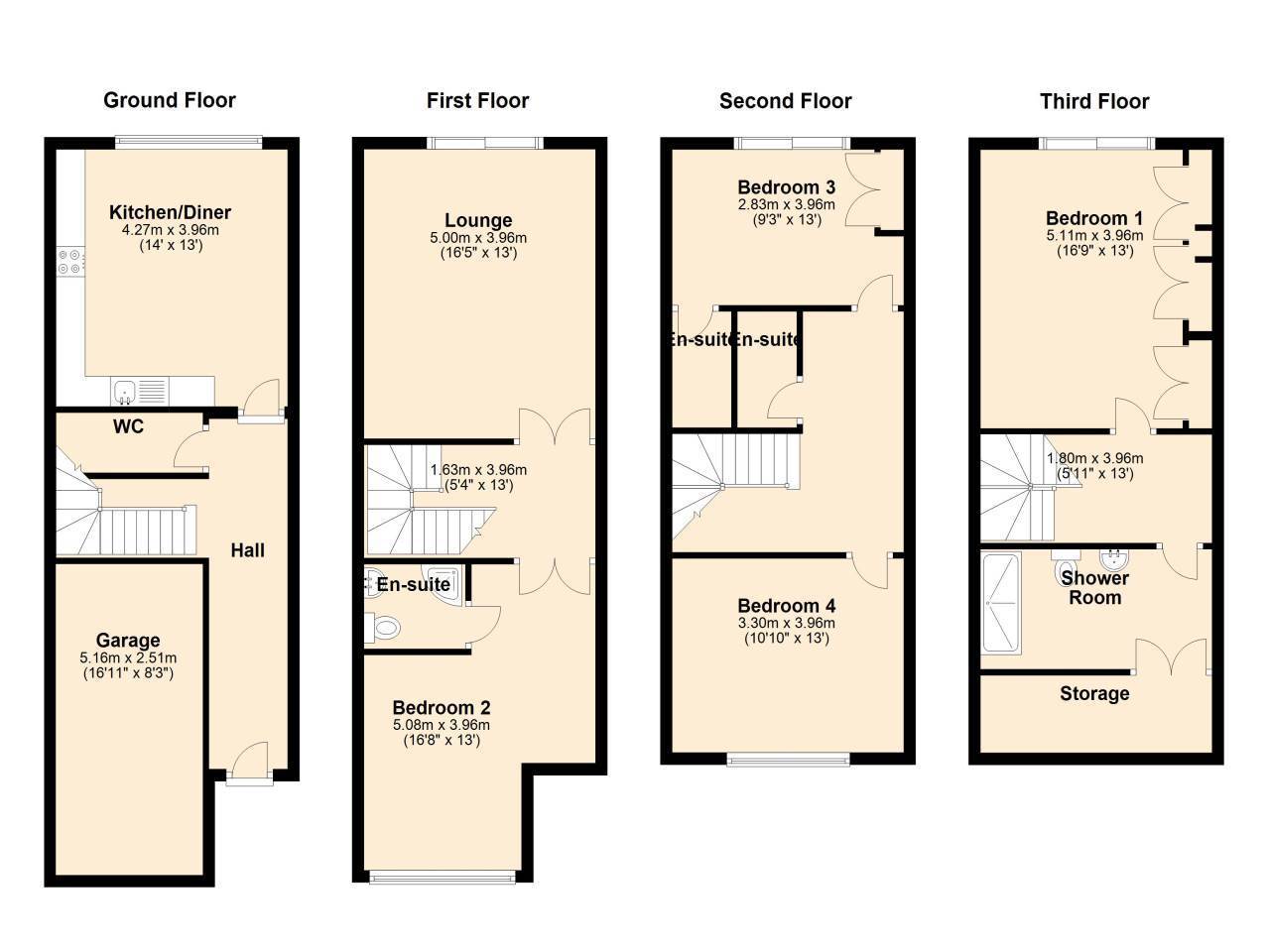 1 bed house to rent in Caversham Place 7