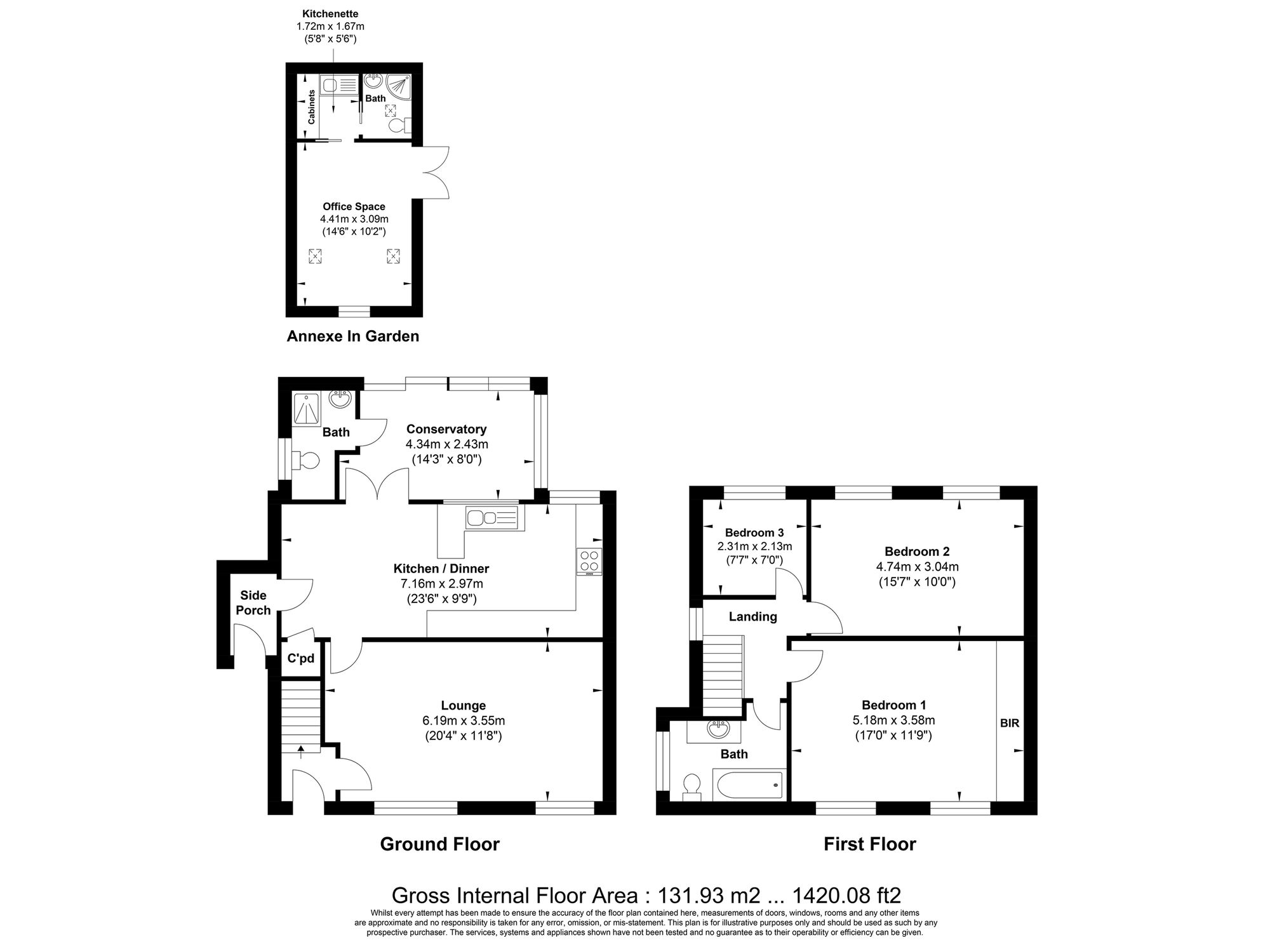 3 bed detached house for sale in Dudwell Lane, Halifax - Property floorplan