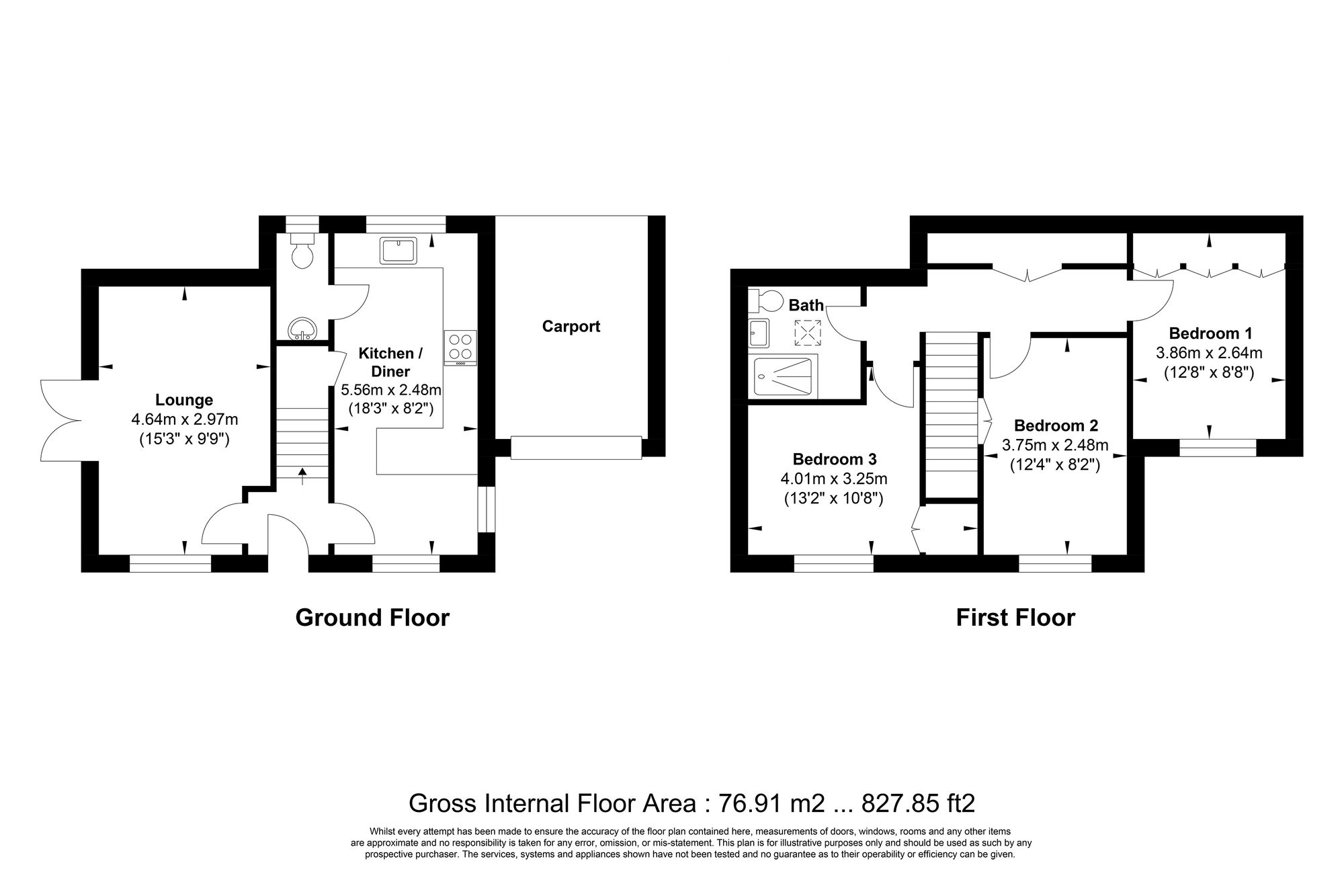 3 bed detached house for sale in Westfield Drive, Halifax - Property floorplan