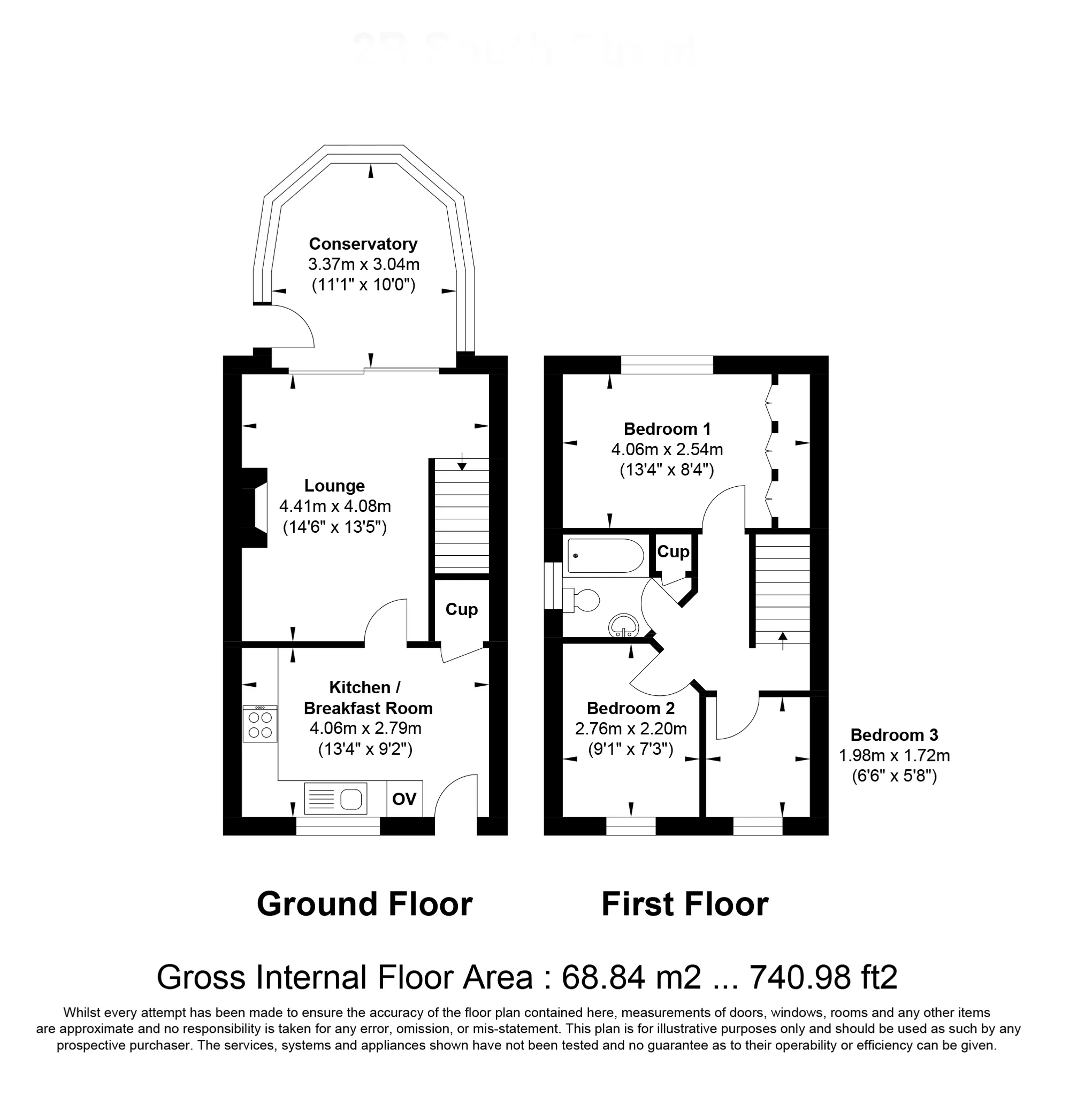 3 bed semi-detached house for sale in South Street, Bradford - Property floorplan