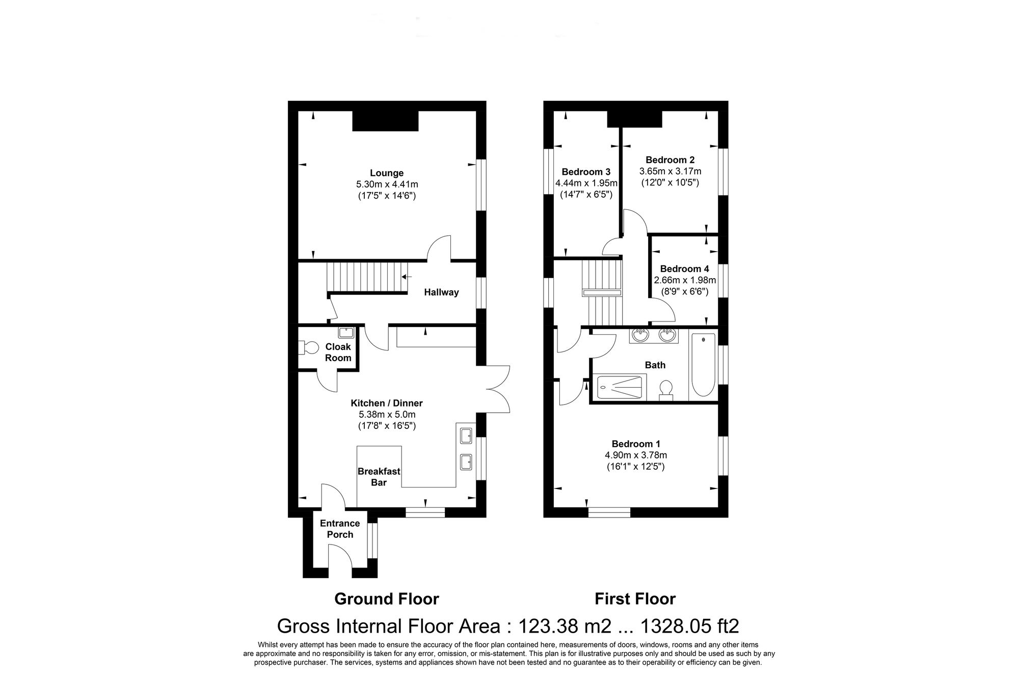 4 bed house for sale in Ovenden Wood, Halifax - Property floorplan