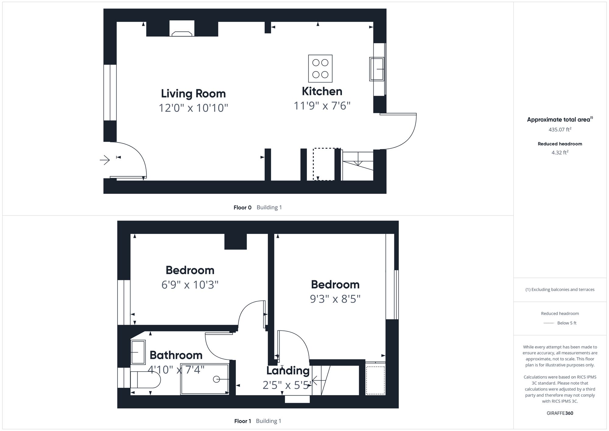 2 bed terraced house for sale in New Road, Brackley - Property floorplan