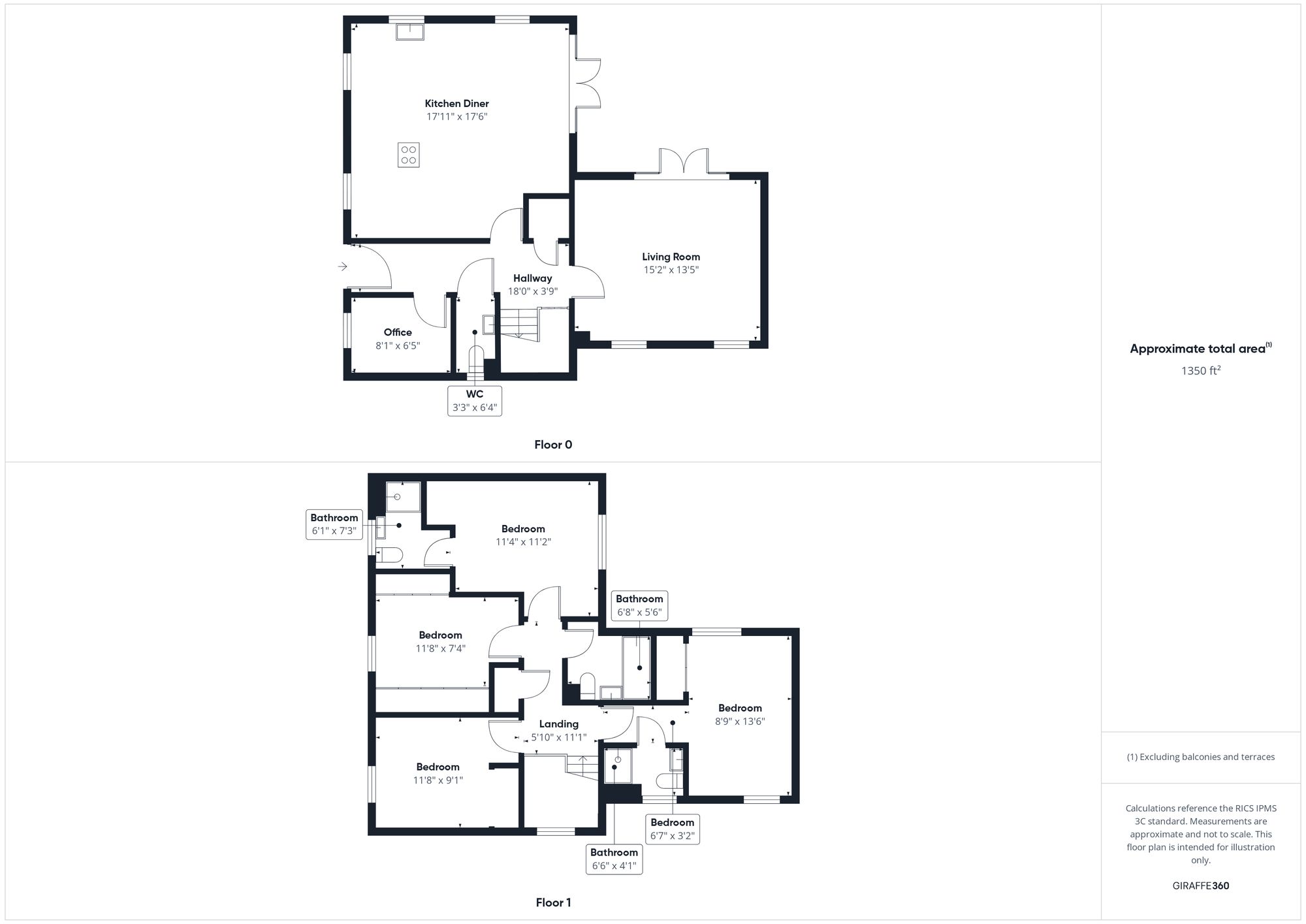 4 bed detached house for sale in Field View, Brackley - Property floorplan