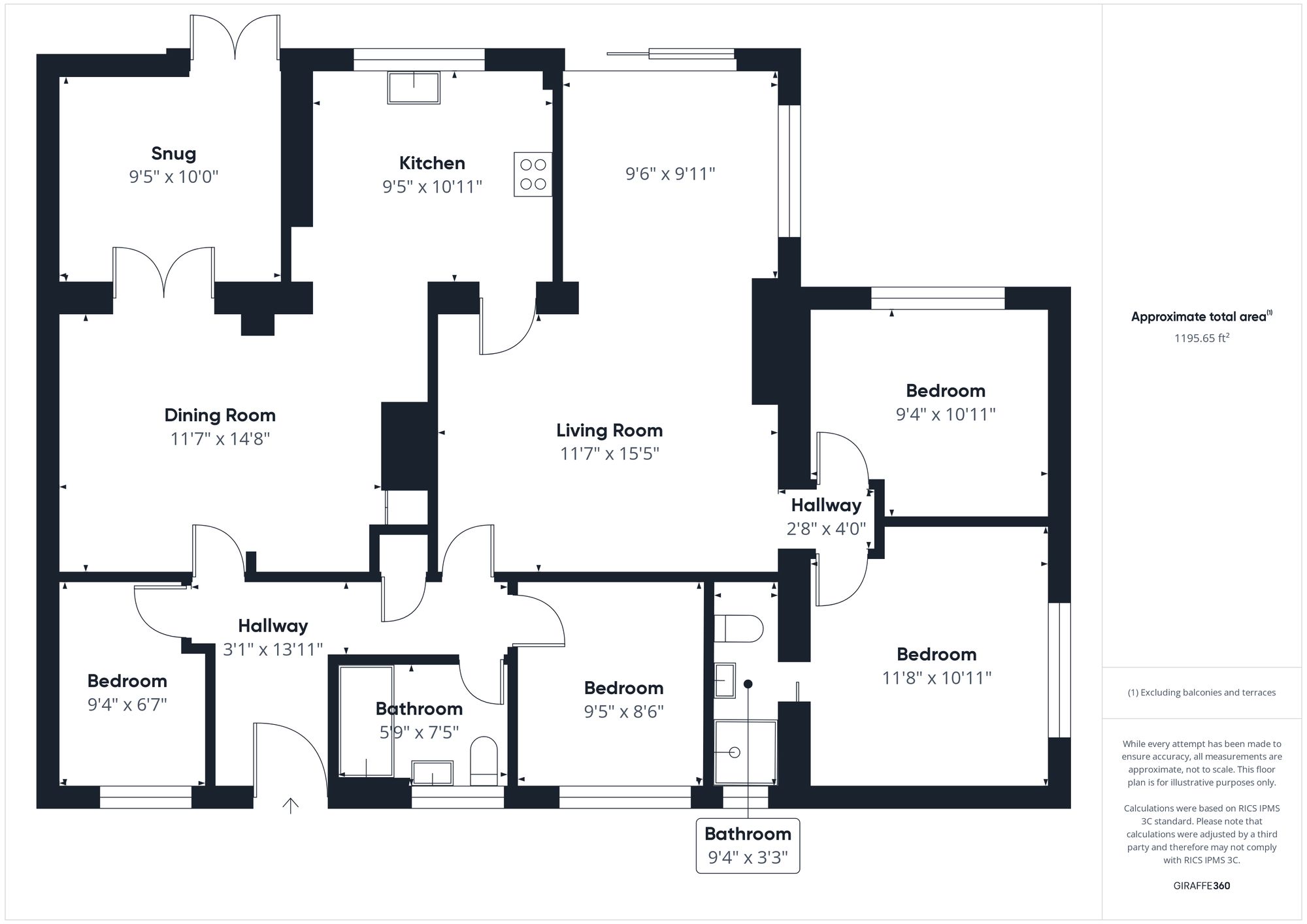 4 bed detached bungalow for sale in Brackley Road, Brackley - Property floorplan