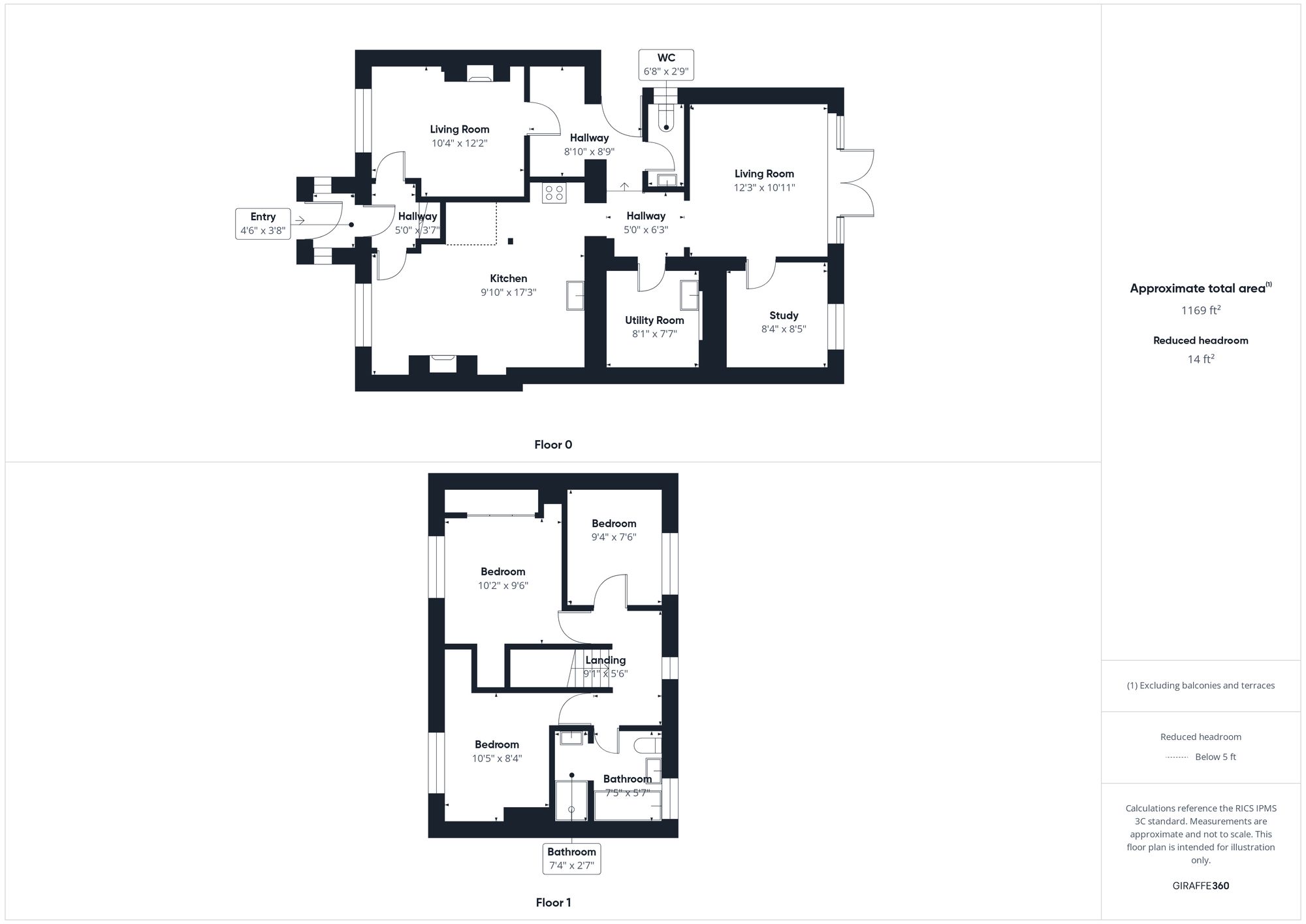 3 bed mid-terraced house for sale in Brickle Lane, Banbury - Property floorplan