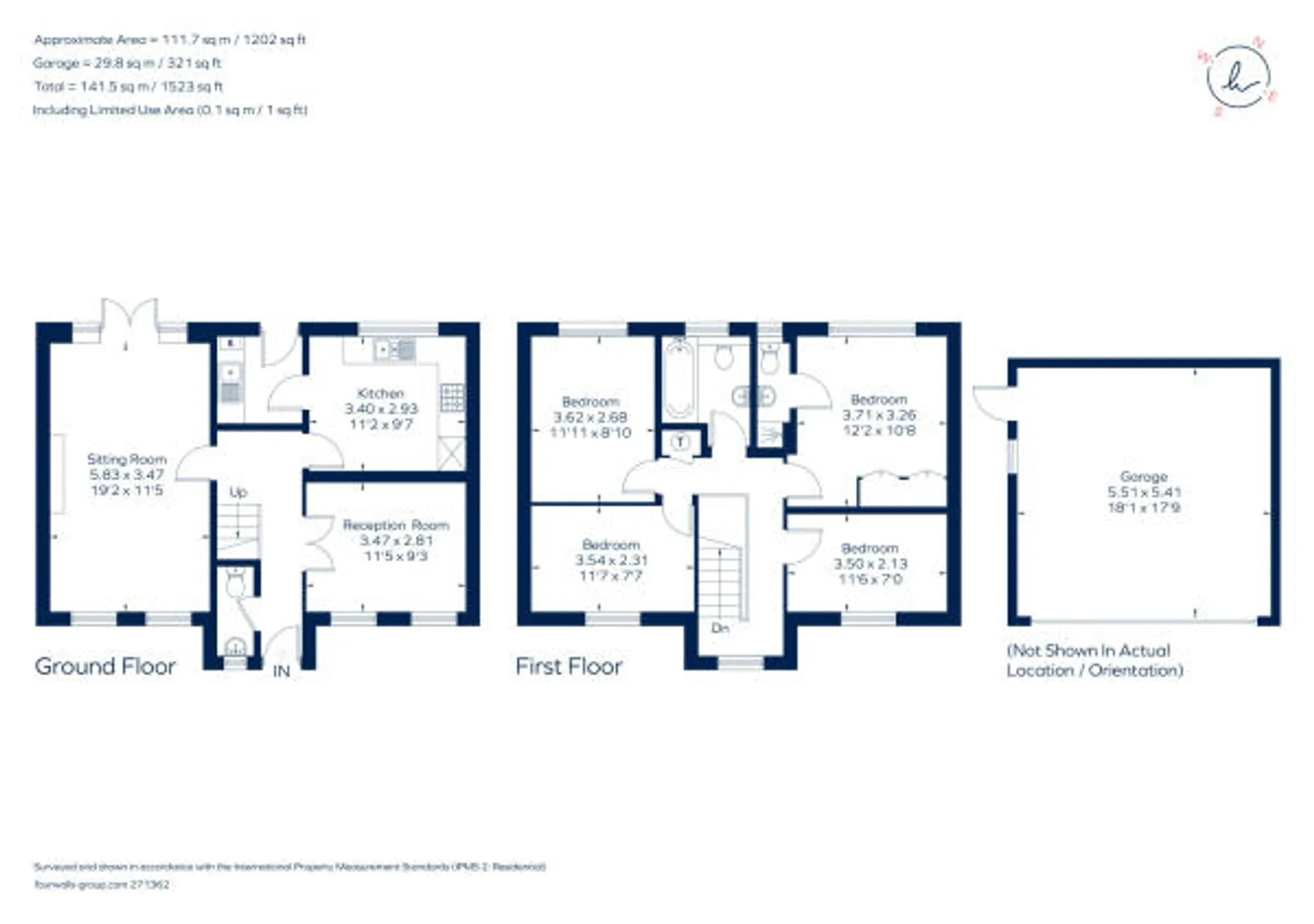 4 bed detached house for sale in Jones Close, Brackley - Property floorplan