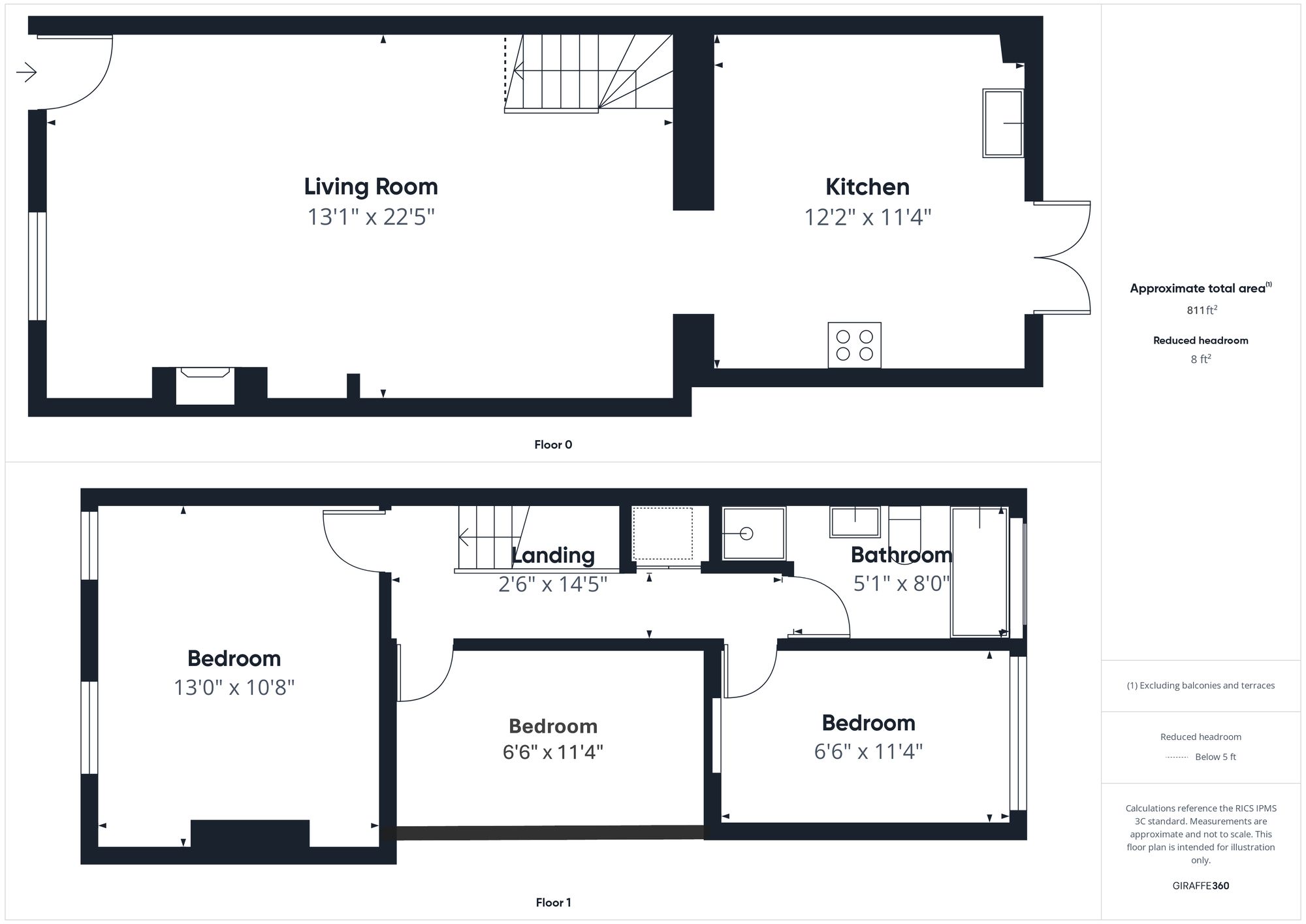 3 bed terraced house for sale in Halse Road, Brackley - Property floorplan