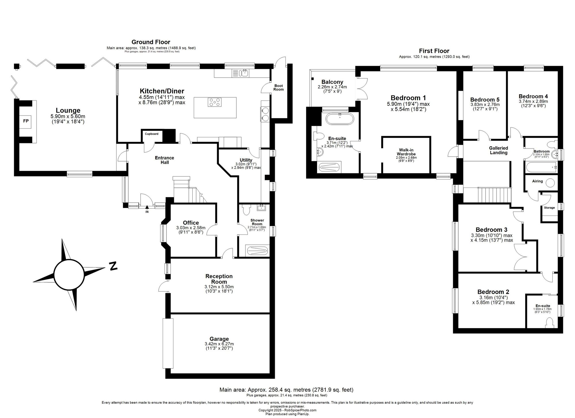 5 bed country house for sale in Main Street, Banbury - Property floorplan