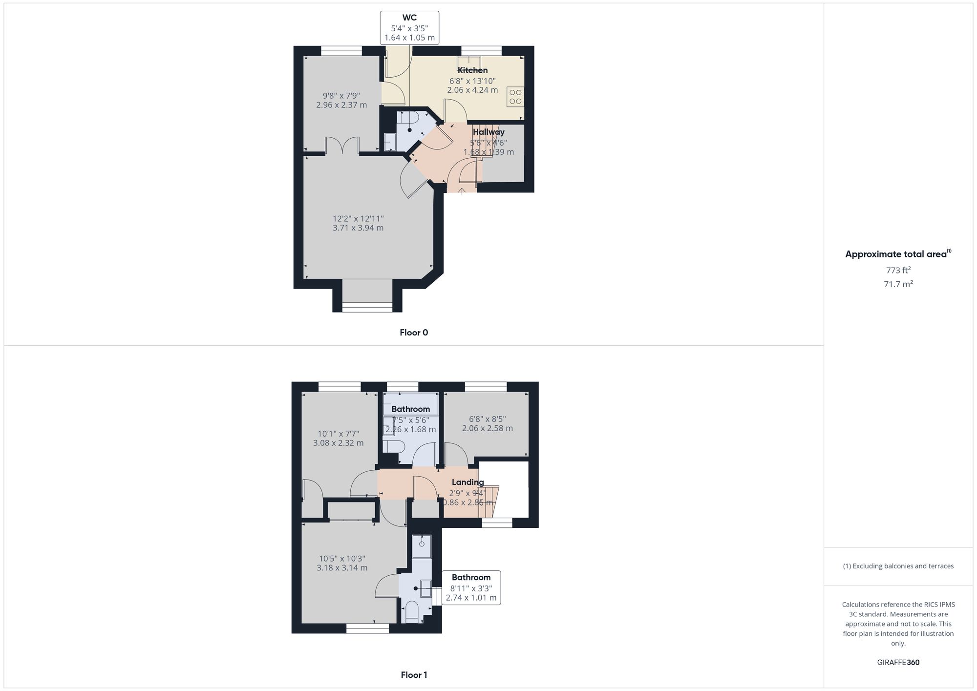 3 bed detached house for sale in Blackbird Close, Brackley - Property floorplan