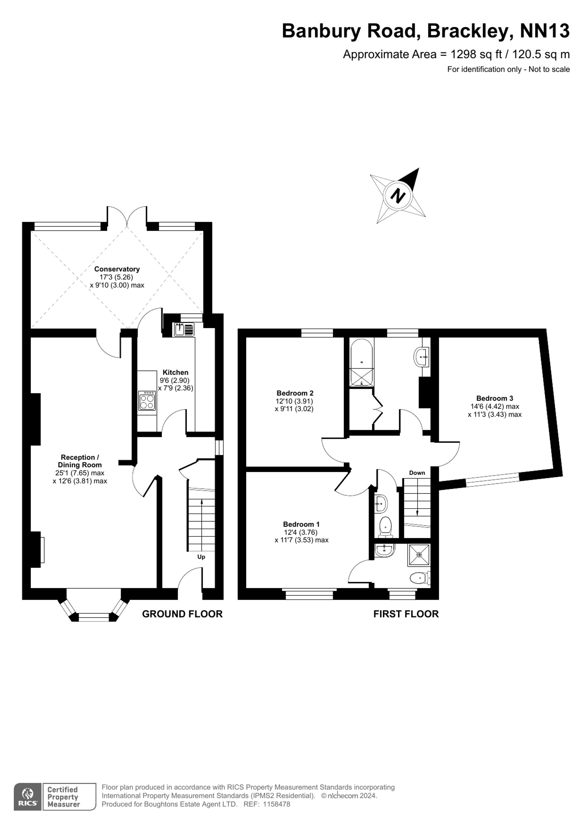 3 bed house for sale in Banbury Road, Brackley - Property floorplan