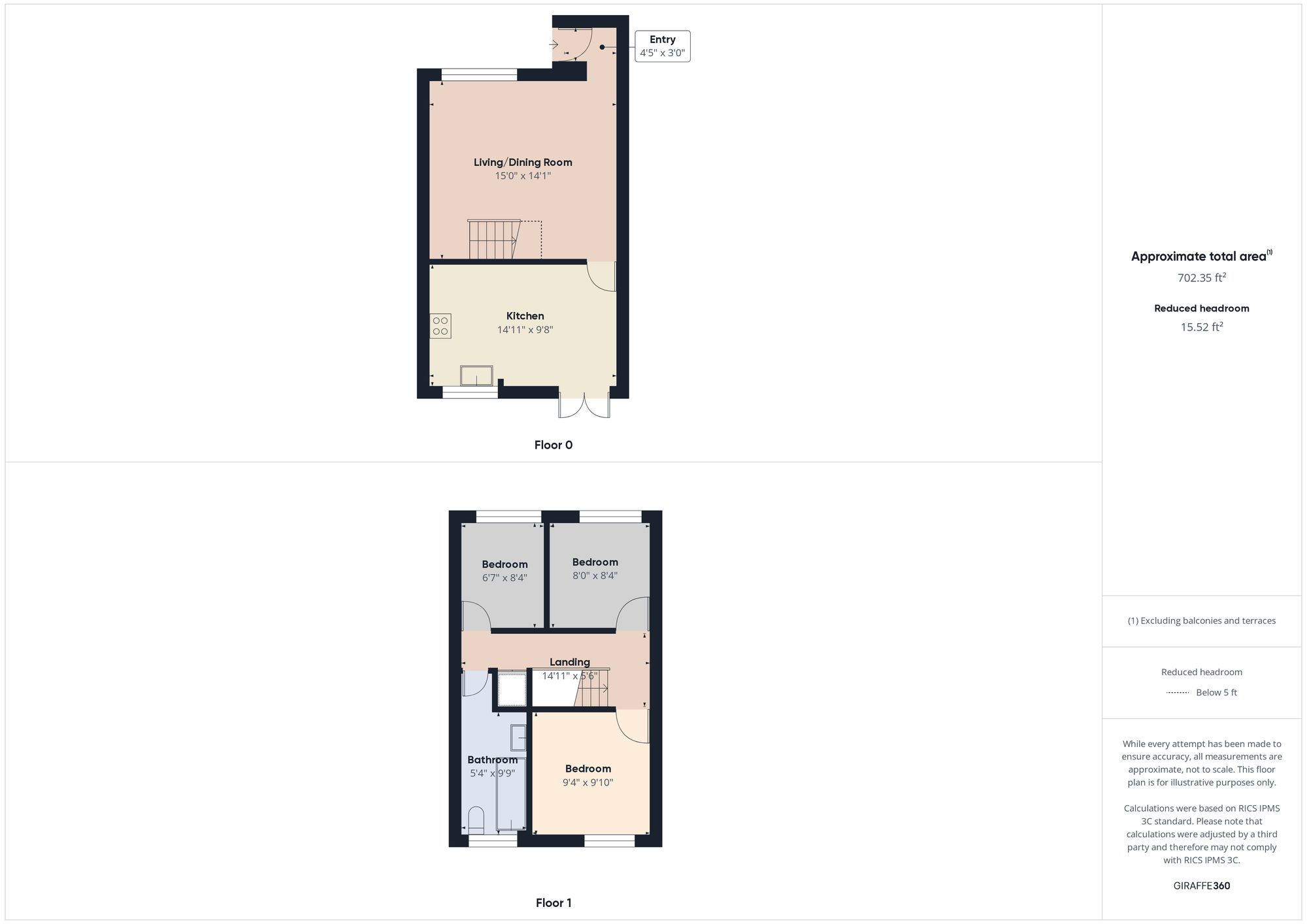 3 bed semi-detached house for sale in Montabaur Road, Brackley - Property floorplan