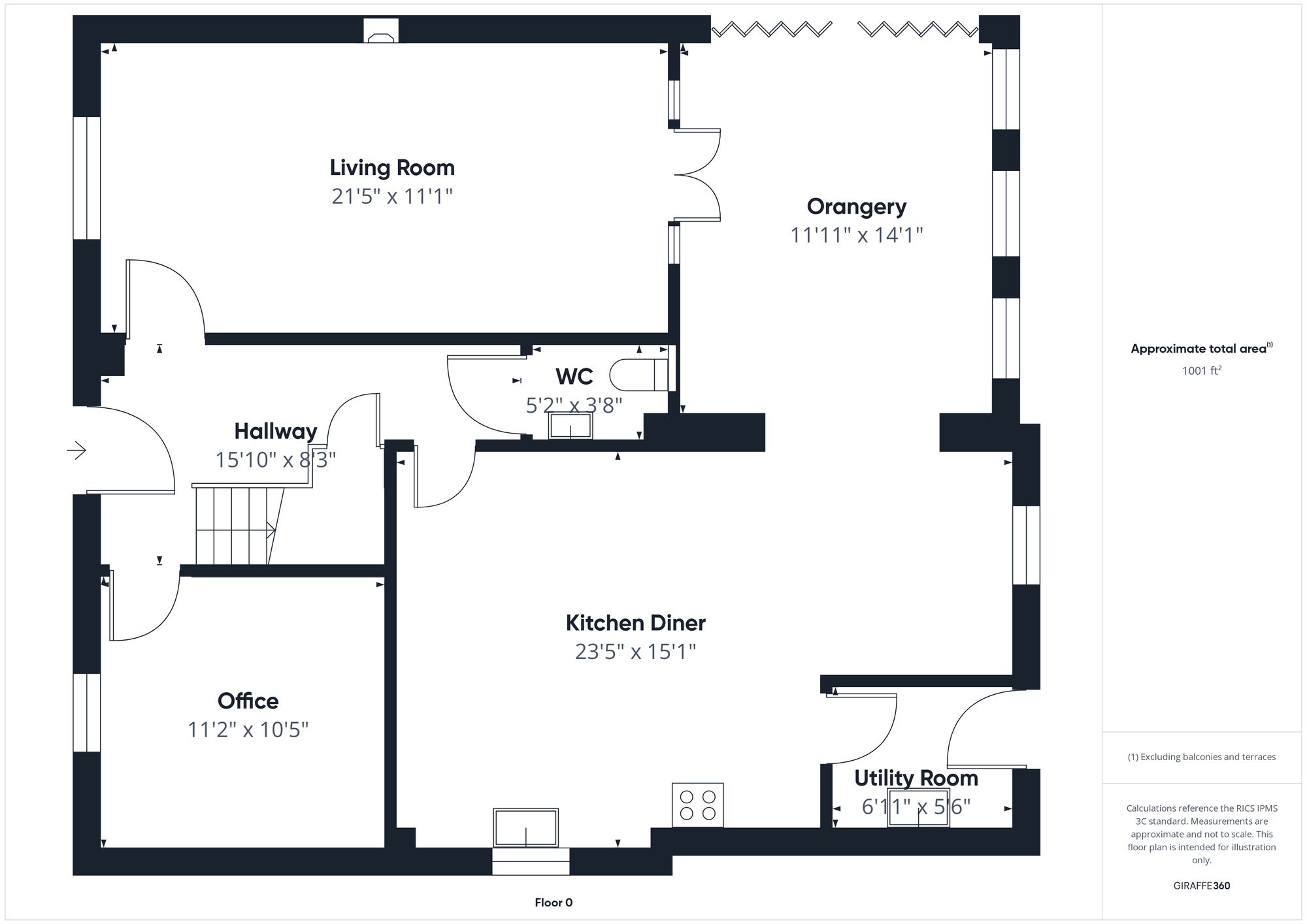 4 bed house for sale in Utah Lane, Brackley - Property floorplan