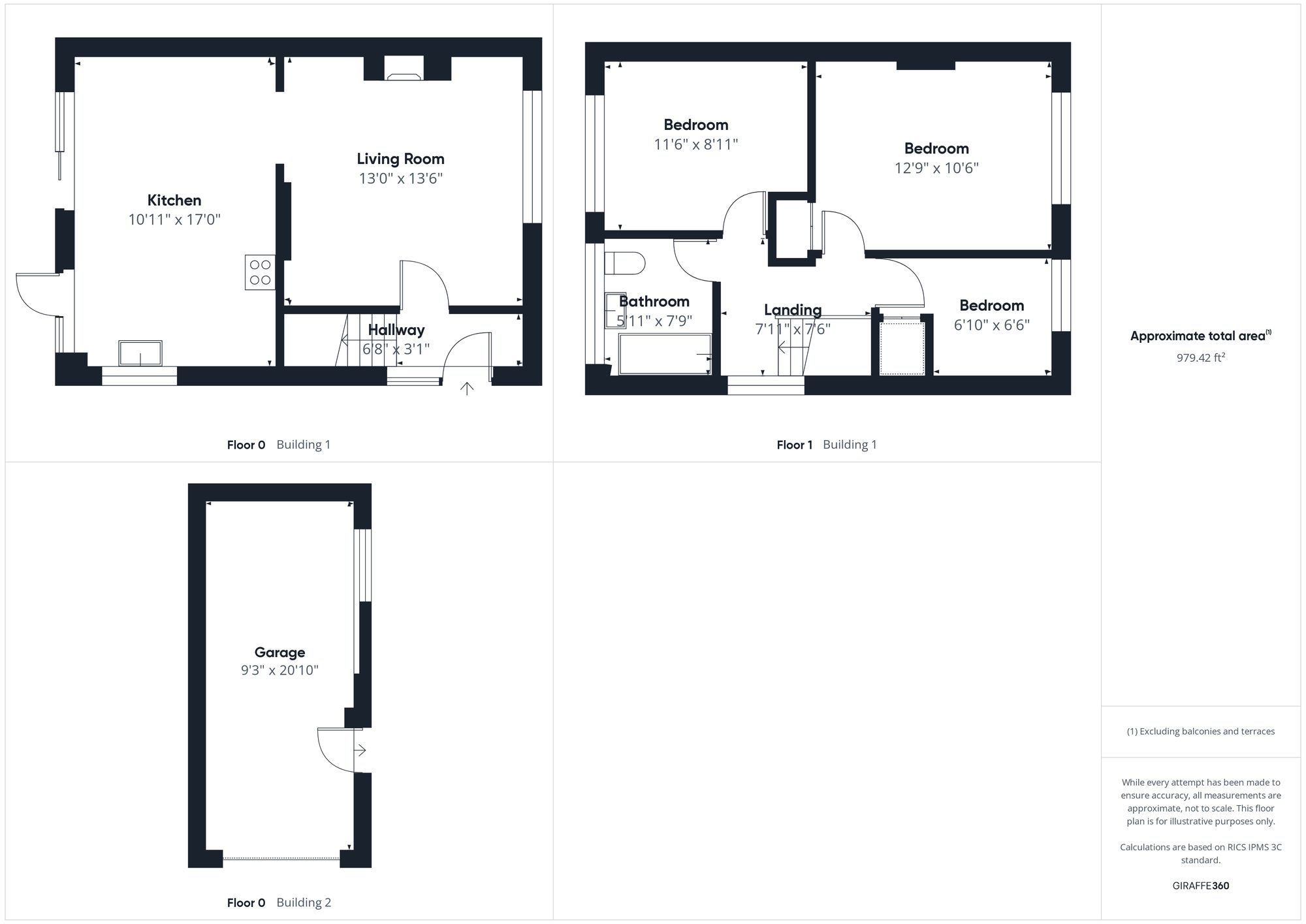 3 bed semi-detached house for sale in Nether Close, Brackley - Property floorplan