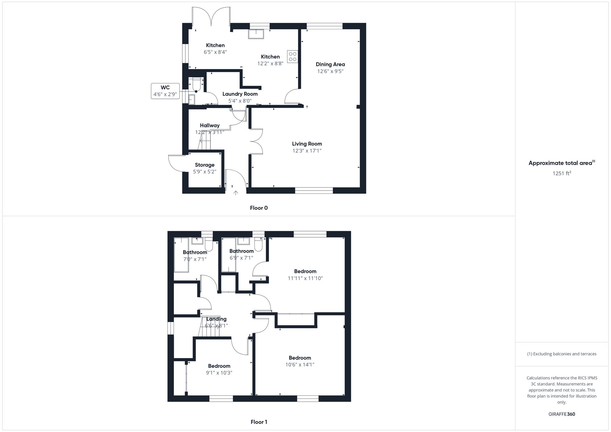 3 bed detached house for sale in Tudor Way, Brackley - Property floorplan