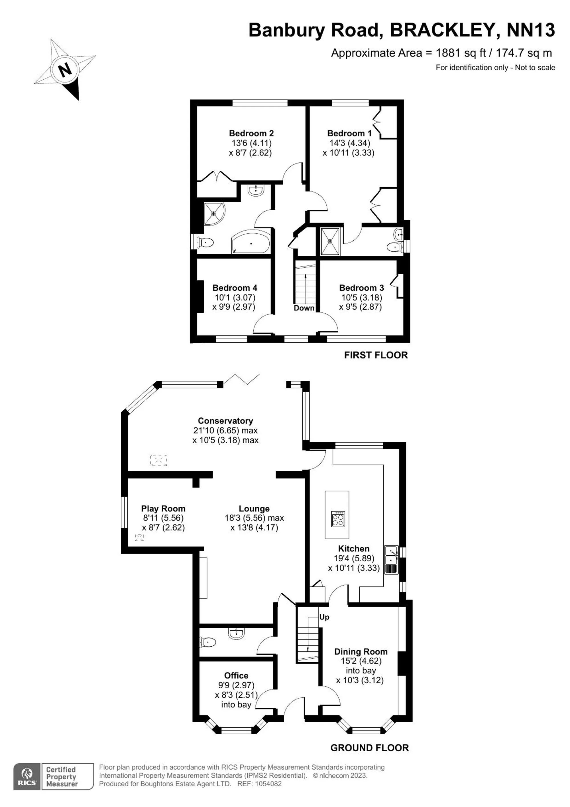 4 bed detached house for sale in Banbury Road, Brackley - Property floorplan