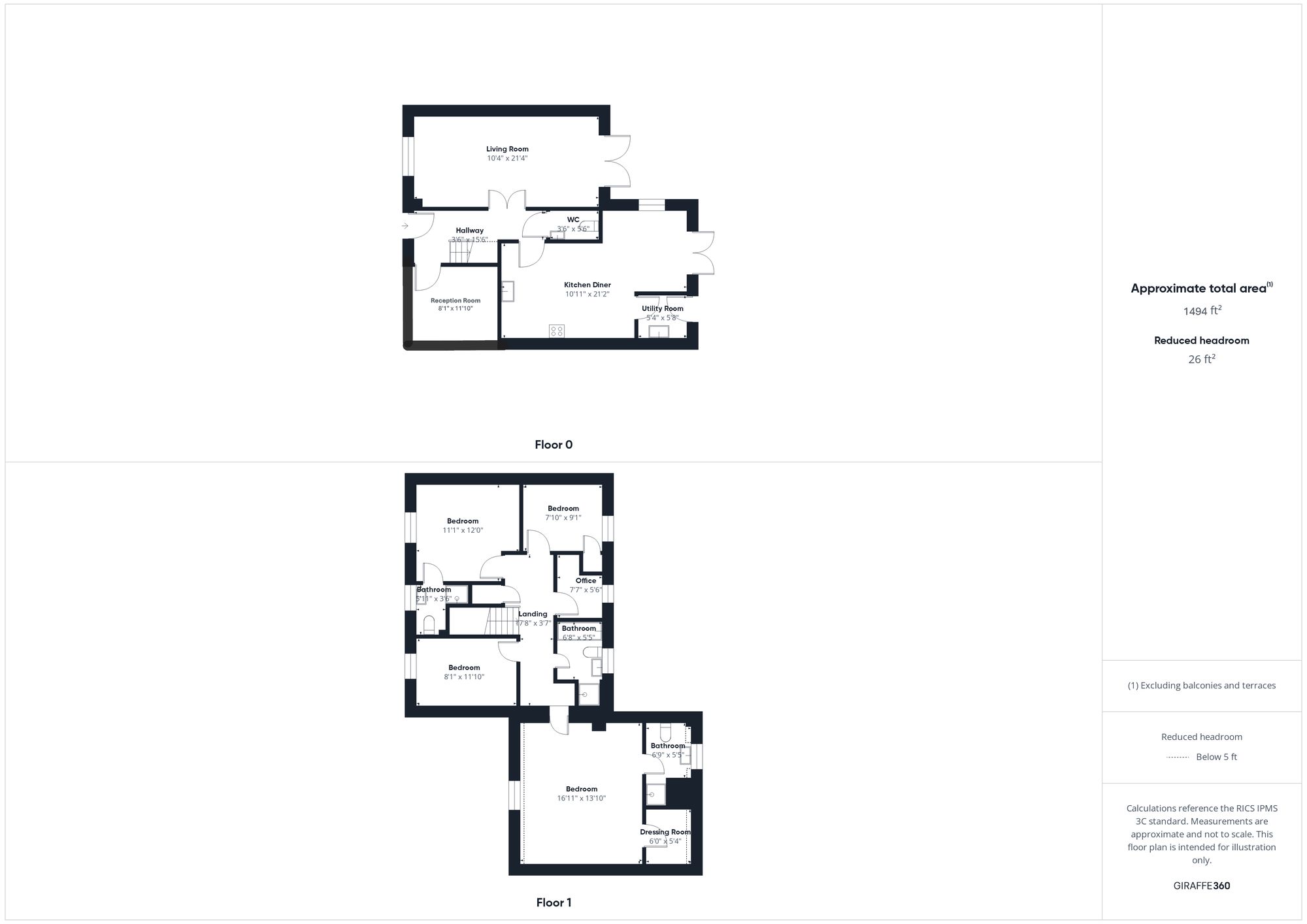 4 bed detached house for sale in Rochester Close, Banbury - Property floorplan