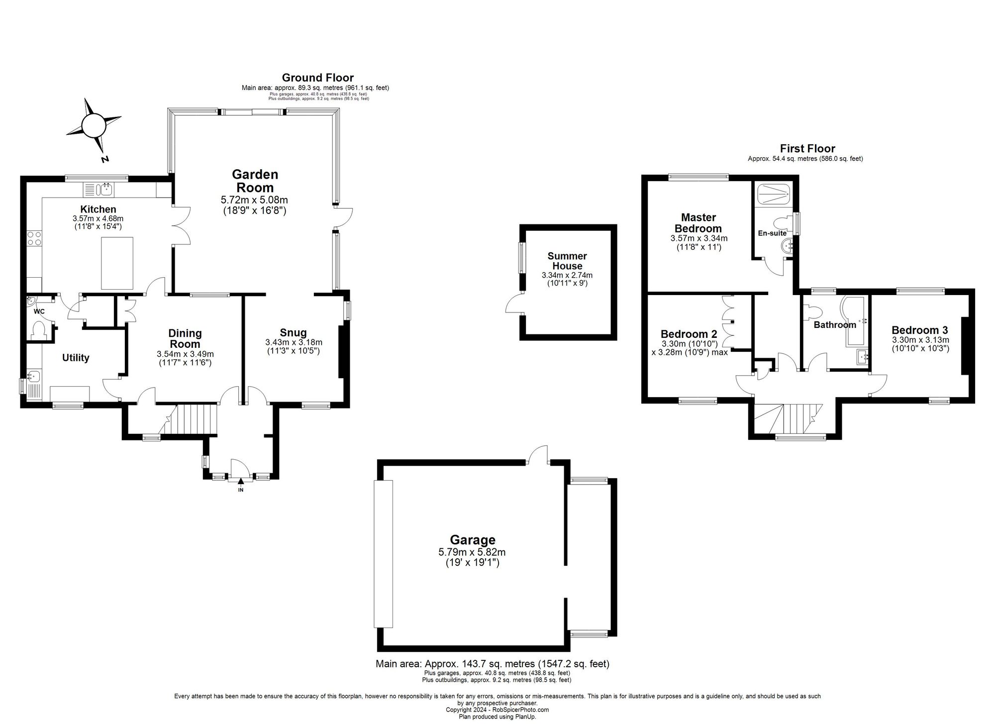 3 bed detached house for sale in Brackley Road, Brackley - Property floorplan