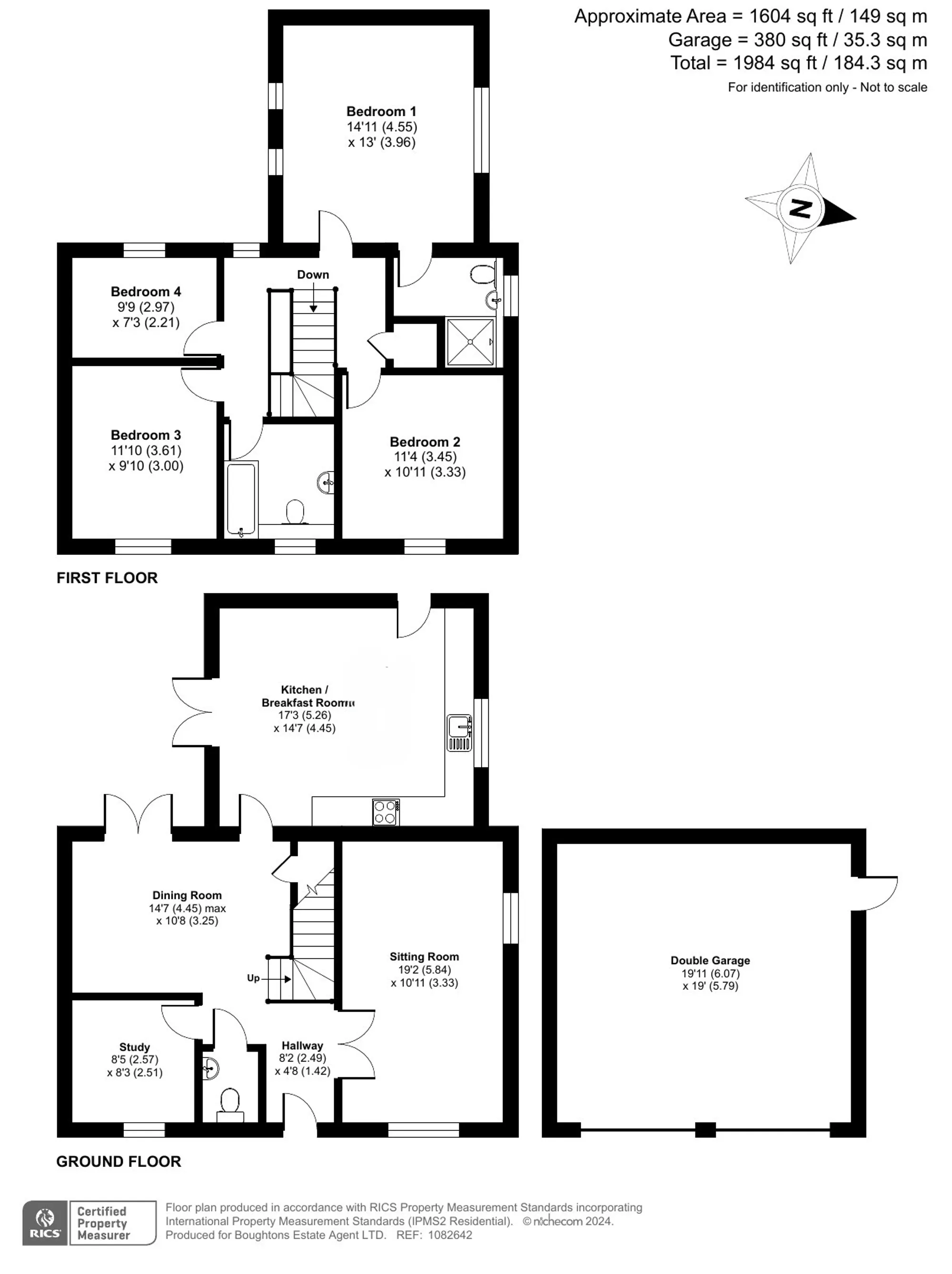 4 bed detached house for sale in Lagonda Drive, Brackley - Property floorplan