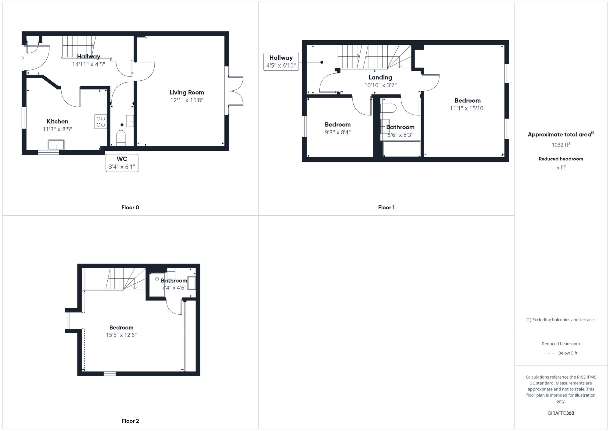 3 bed semi-detached house for sale in Jutland Drive, Brackley - Property floorplan
