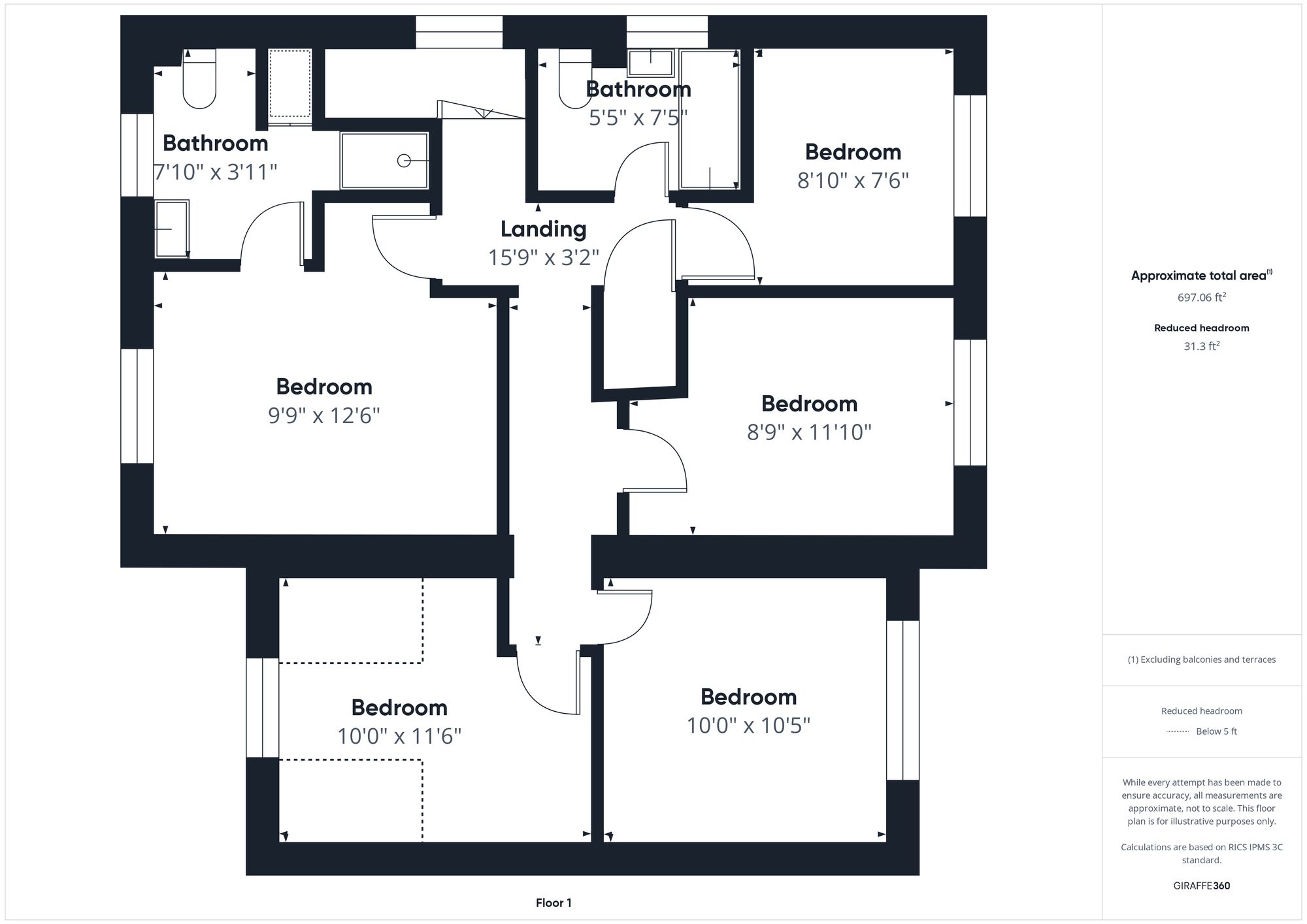 5 bed detached house for sale in Beech Drive, Brackley - Property floorplan