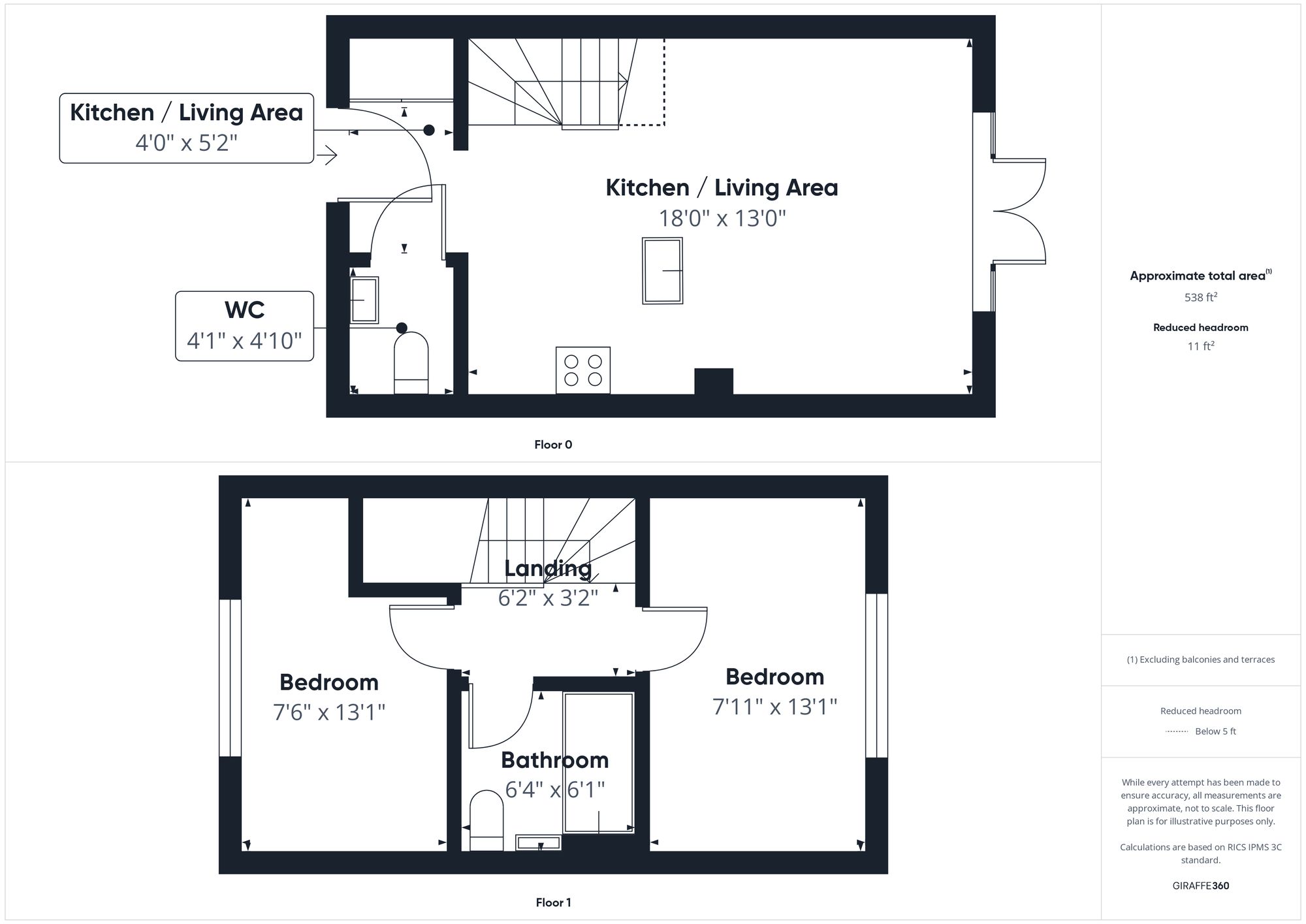 2 bed terraced house for sale in Andromeda Way, Brackley - Property floorplan