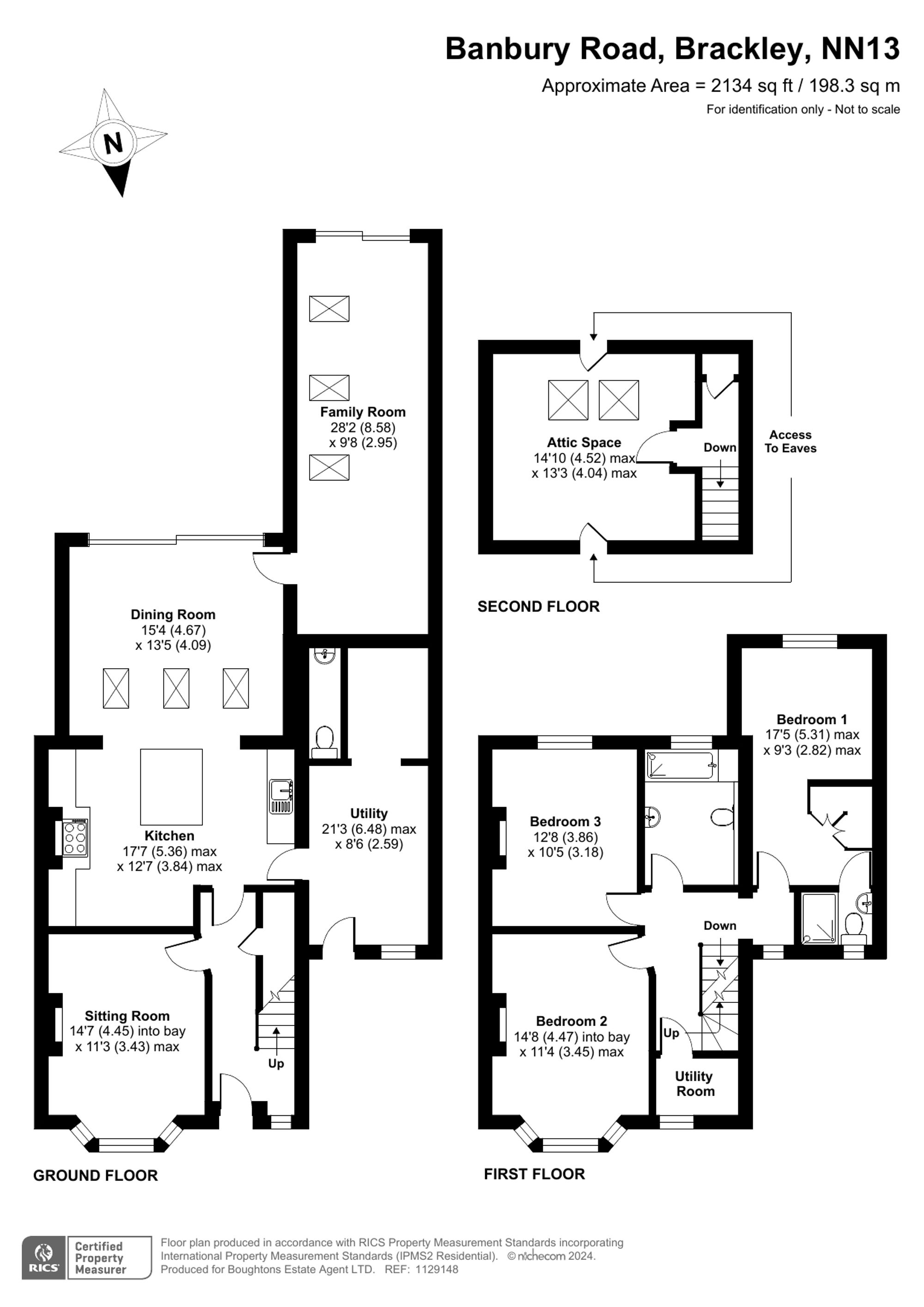 4 bed semi-detached house for sale in Banbury Road, Brackley - Property floorplan