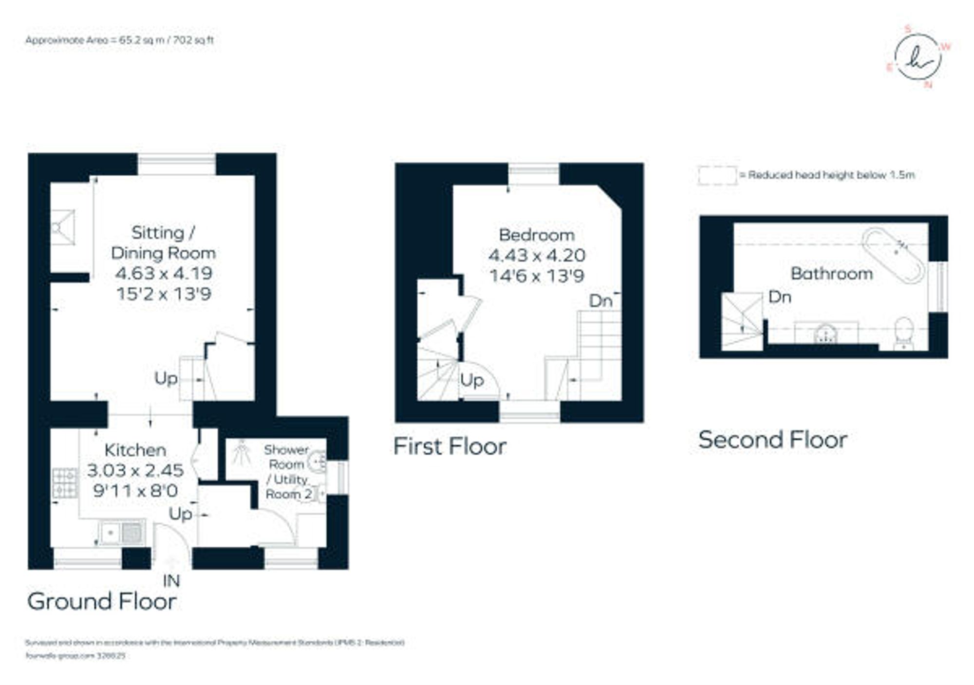 1 bed semi-detached cottage for sale in The Square, Banbury - Property floorplan