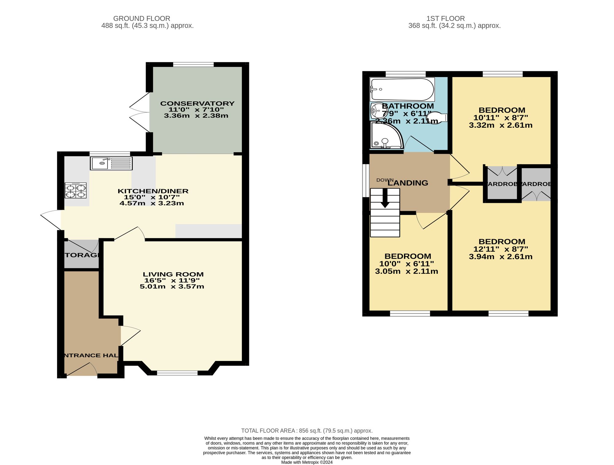 3 bed semi-detached house for sale in Martial Daire Boulevard, Brackley - Property floorplan