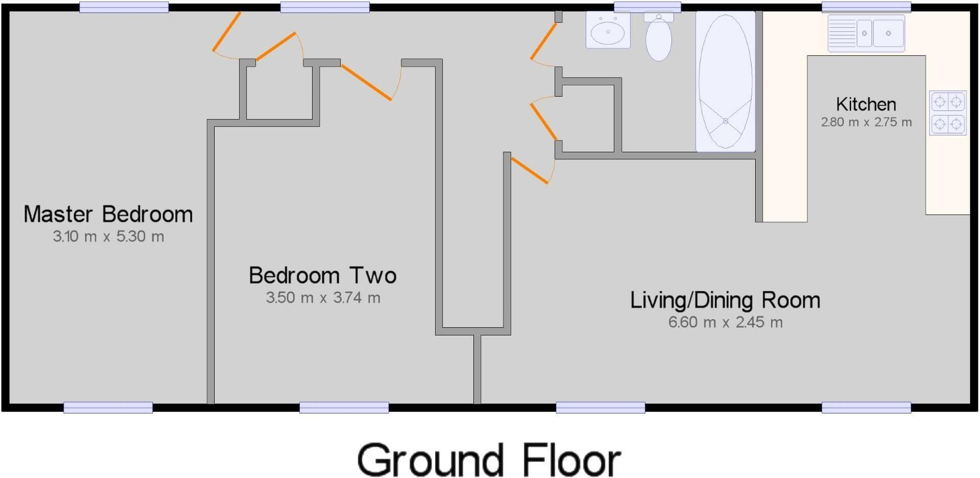 2 bed coach house for sale in Cygnus Way, Brackley - Property floorplan